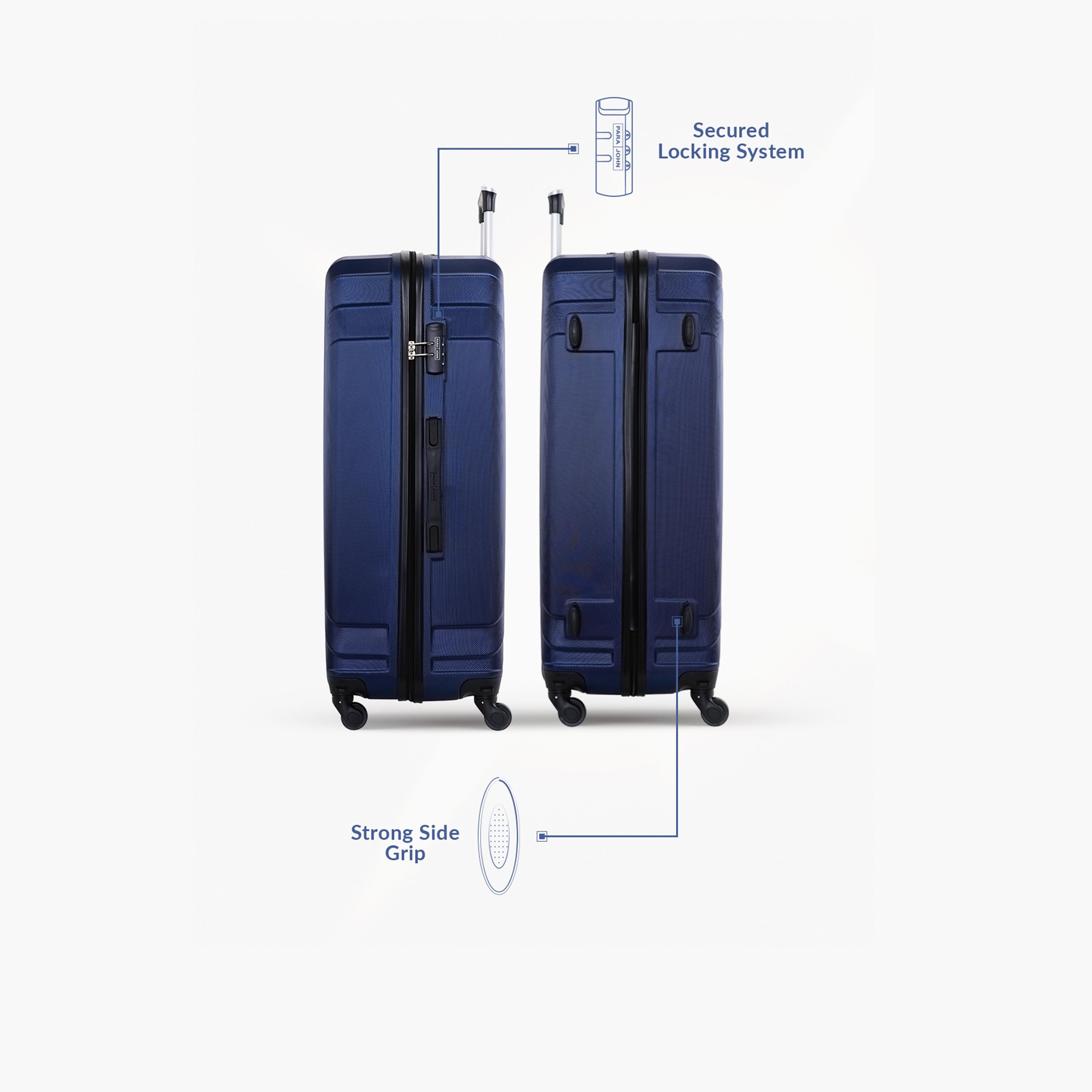 Para John Trex Set of 3 ABS Hard Sided 4-Wheeler Spinner Trolley Bag with Combination Lock-travel-luggagesandbags-luggage-image-2