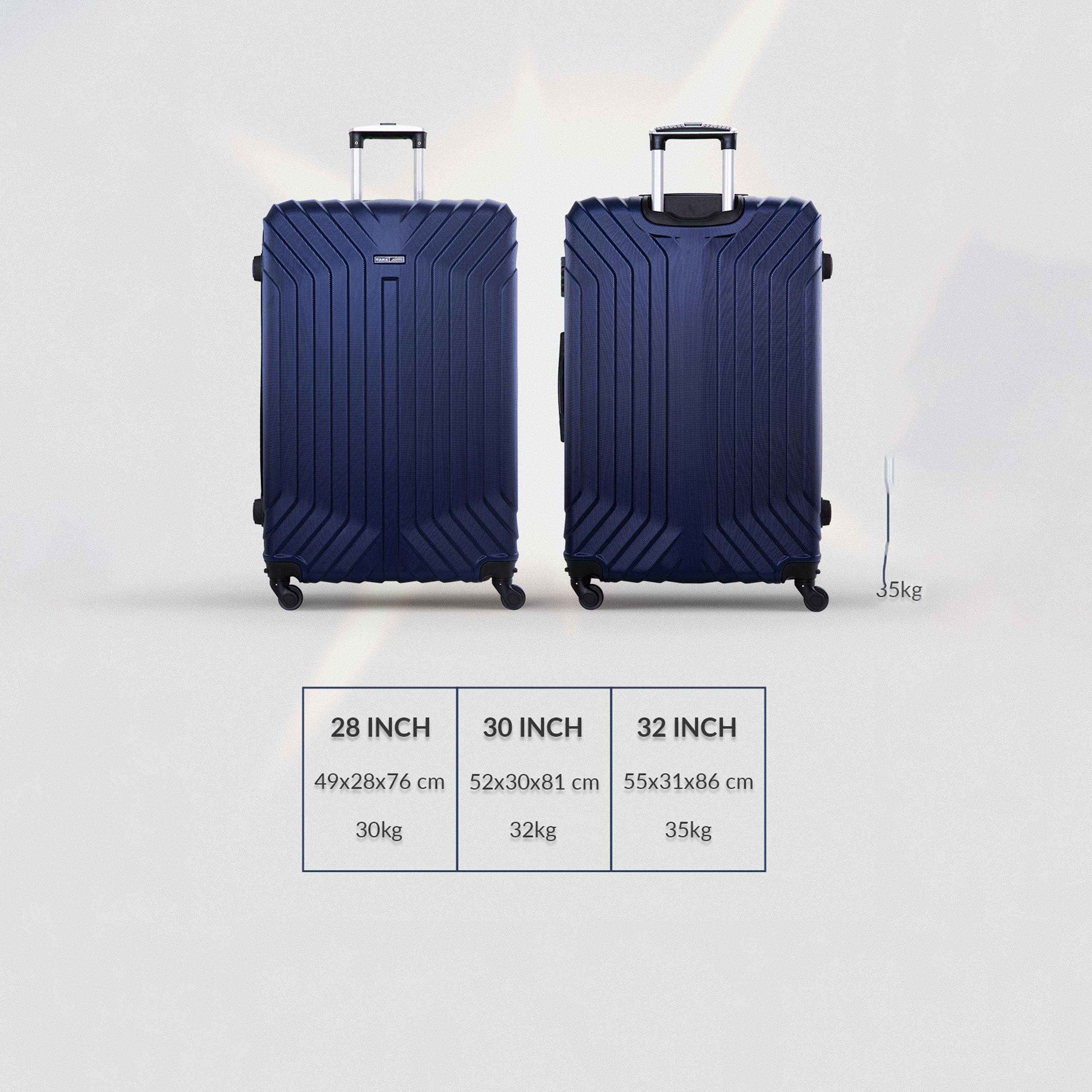 Para John Trex Set of 3 ABS Hard Sided 4-Wheeler Spinner Trolley Bag with Combination Lock-travel-luggagesandbags-luggage-image-4