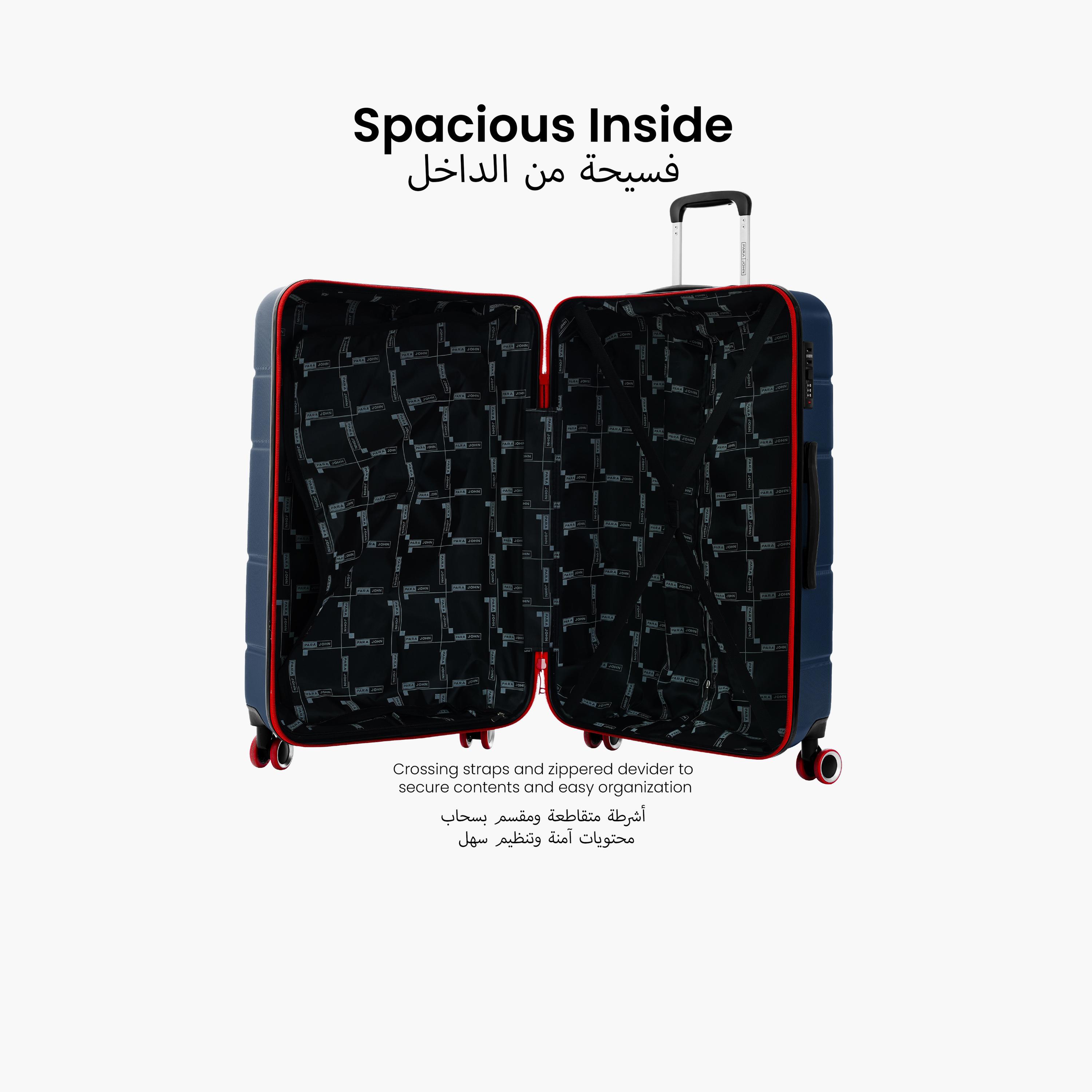 Para John Torque Set of 3 ABS Hard Sided 4-Wheeler Spinner Trolley Bag with Combination Lock-travel-luggagesandbags-luggage-image-2