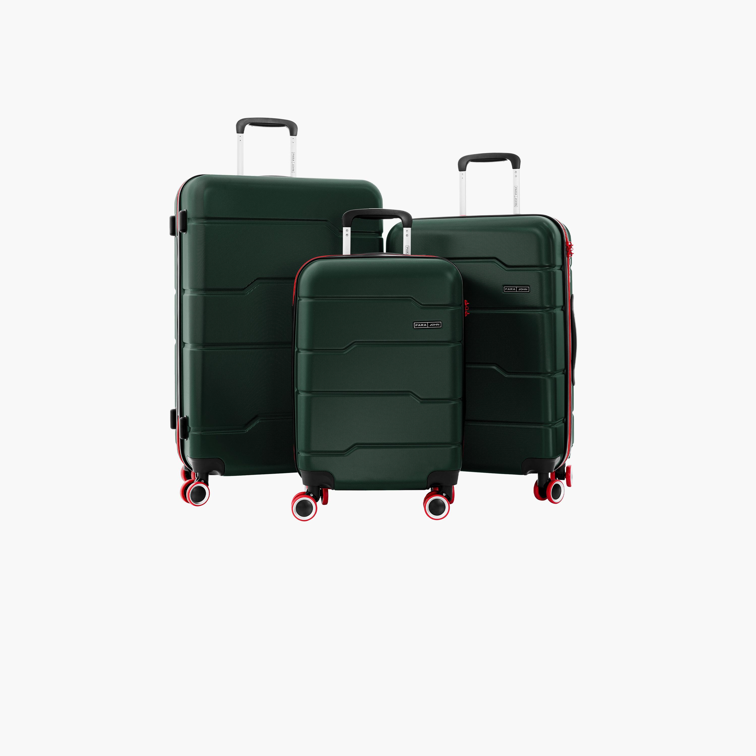 Para John Torque Set of 3 ABS Hard Sided 4-Wheeler Spinner Trolley Bag with Combination Lock-travel-luggagesandbags-luggage-image-1