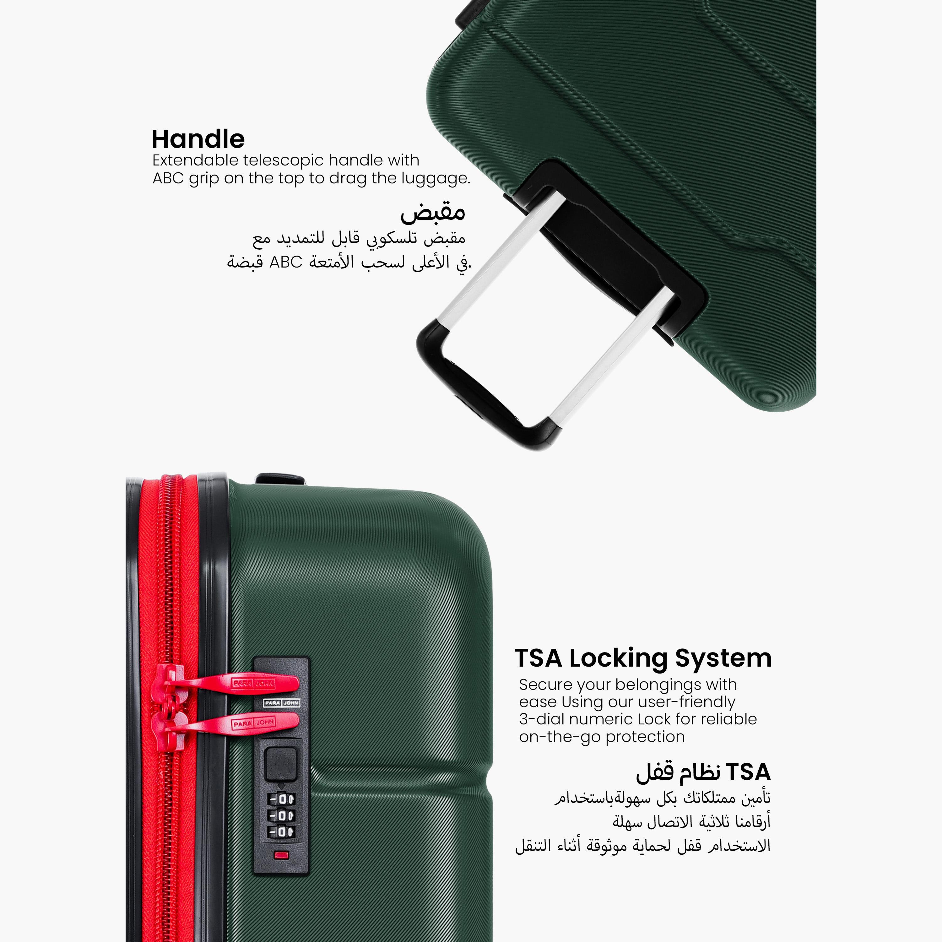 Para John Torque Set of 3 ABS Hard Sided 4-Wheeler Spinner Trolley Bag with Combination Lock-travel-luggagesandbags-luggage-image-7