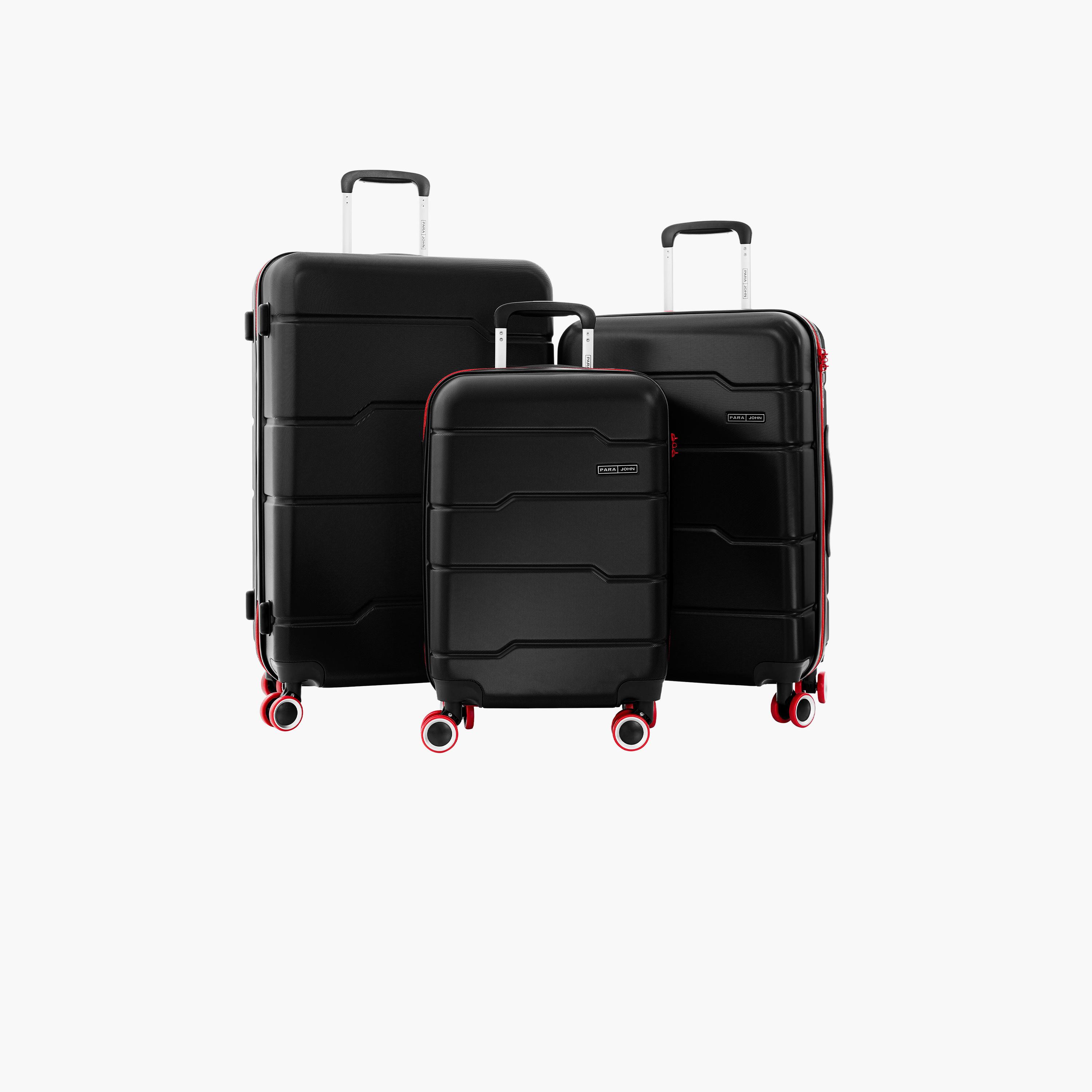 Para John Torque Set of 3 ABS Hard Sided 4-Wheeler Spinner Trolley Bag with Combination Lock-travel-luggagesandbags-luggage-image-1