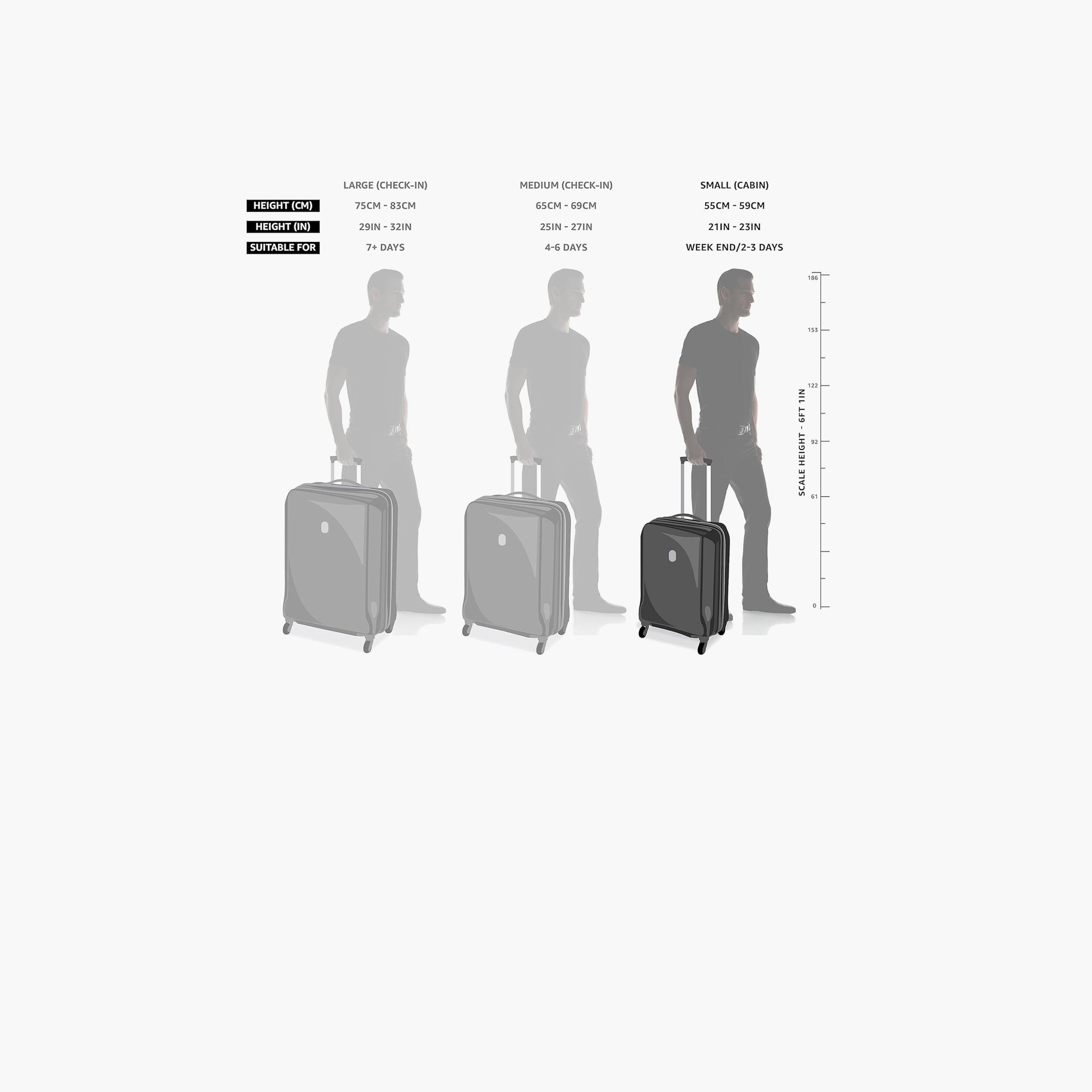 Para John Astro 55 CM Small Cabin ABS Hard Sided 4-Wheeler Spinner Trolley Bag with Combination Lock-travel-luggagesandbags-luggage-image-4
