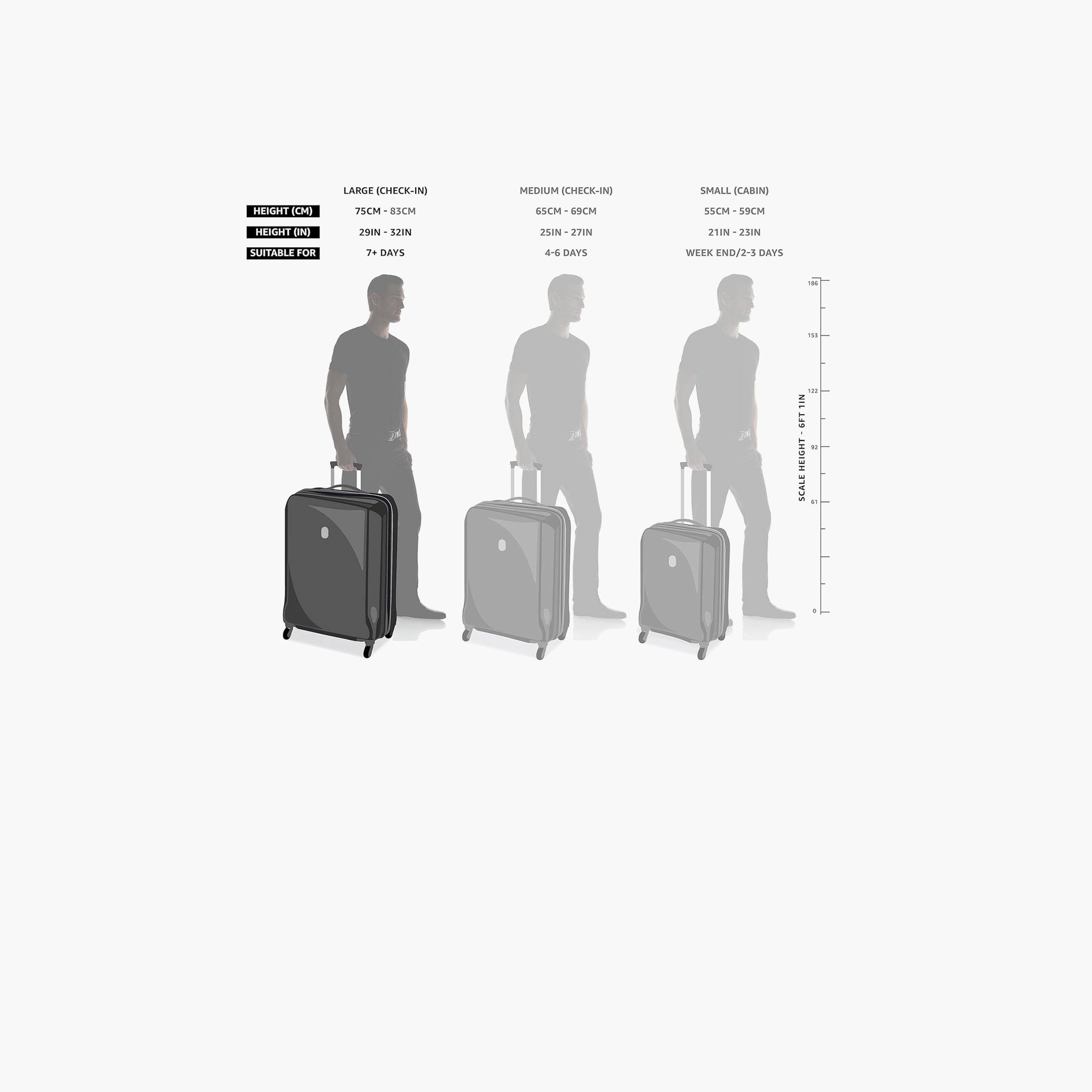 Para John Astro 83 CM Large Check-in ABS Hard Sided 4-Wheeler Spinner Trolley Bag with Combination Lock-travel-luggagesandbags-luggage-image-4