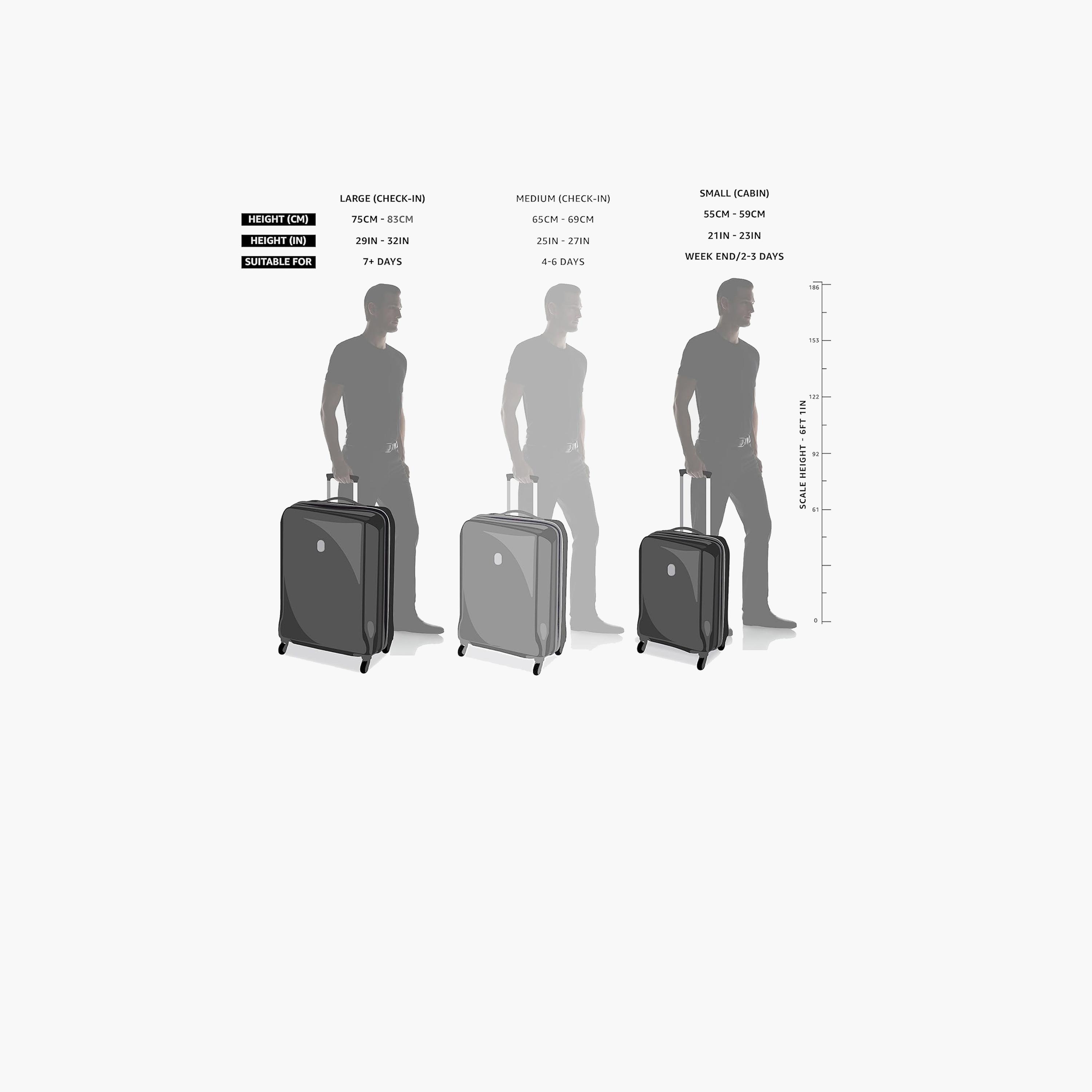 Para John Astro Set of 2 ABS Hard Sided 4-Wheeler Spinner Trolley Bag with Combination Lock-travel-luggagesandbags-luggage-image-3