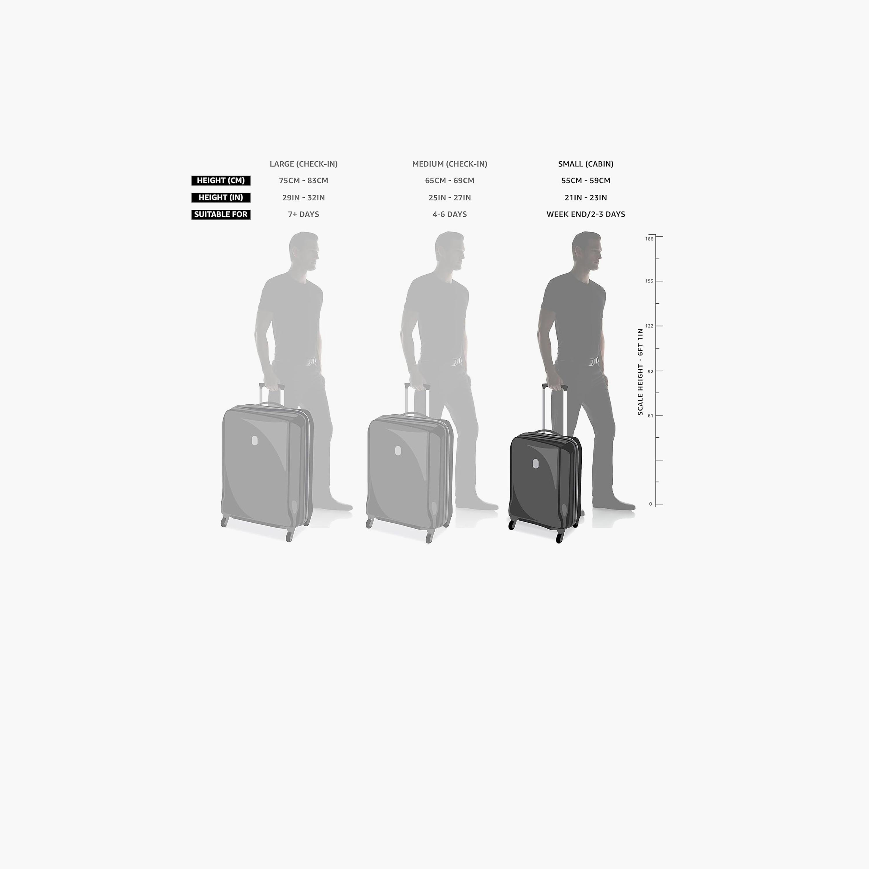 Para John Astro 55 CM Small Cabin ABS Hard Sided 4-Wheeler Spinner Trolley Bag with Combination Lock-travel-luggagesandbags-luggage-image-4