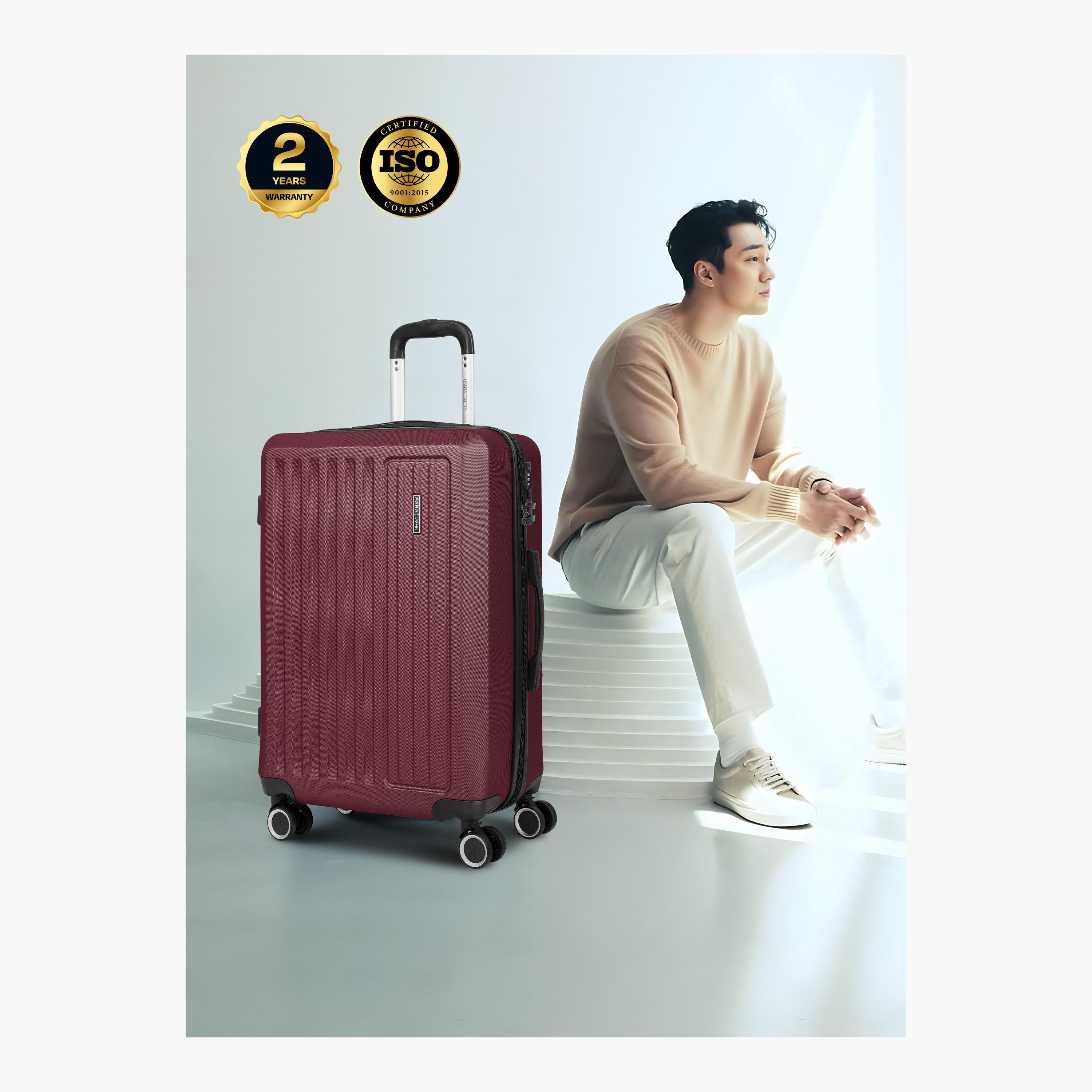Para John Nexus Set of 3 ABS Hard Sided 4-Wheeler Spinner Trolley Bag with Combination Lock-travel-luggagesandbags-luggage-image-5