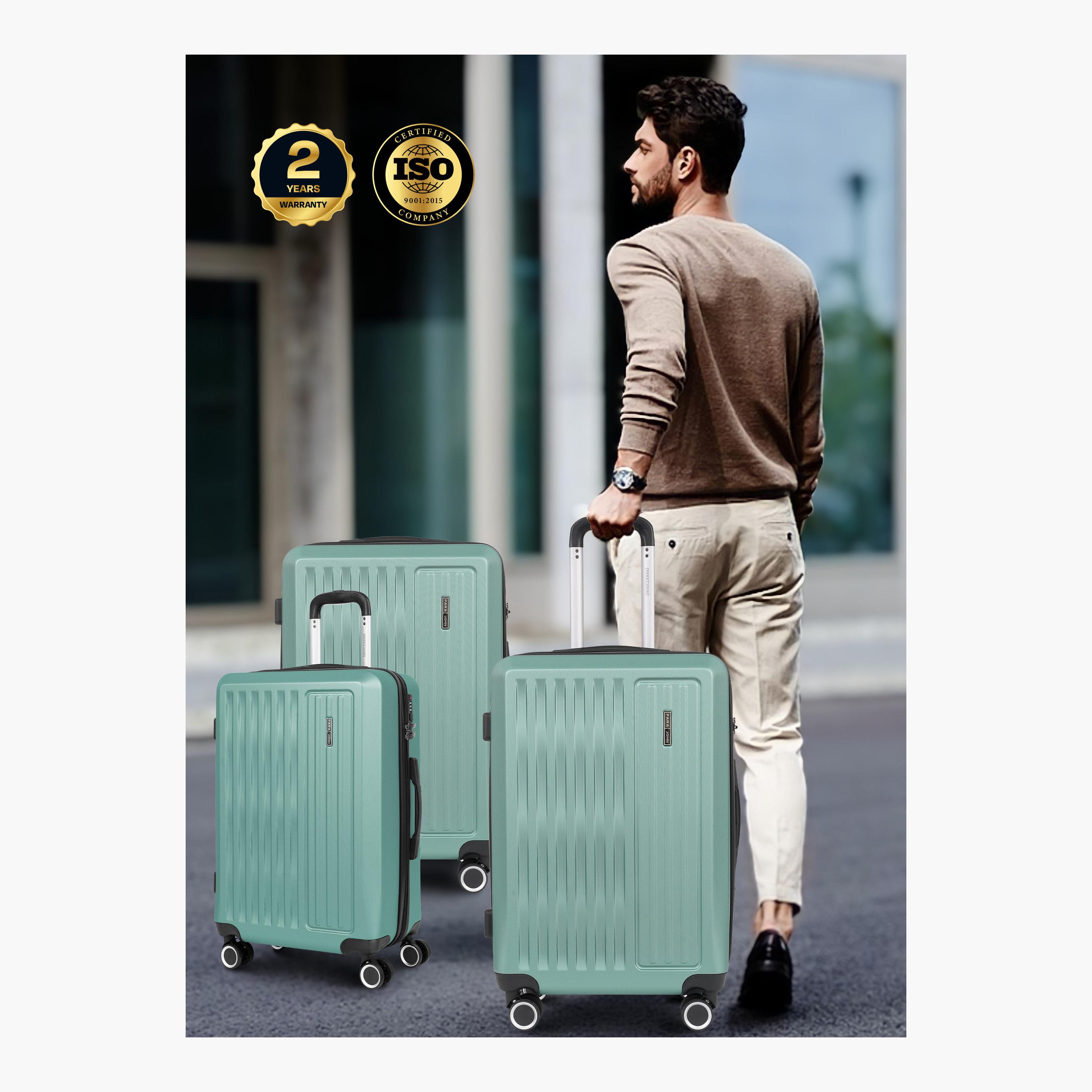 بارا جون- طقم شنط سفر بعجلات دوارة 3 قطع من مادة ABS وجوانب صلبة بقفل مركب  | PJTR3141JG-travel-luggagesandbags-luggage-image-6