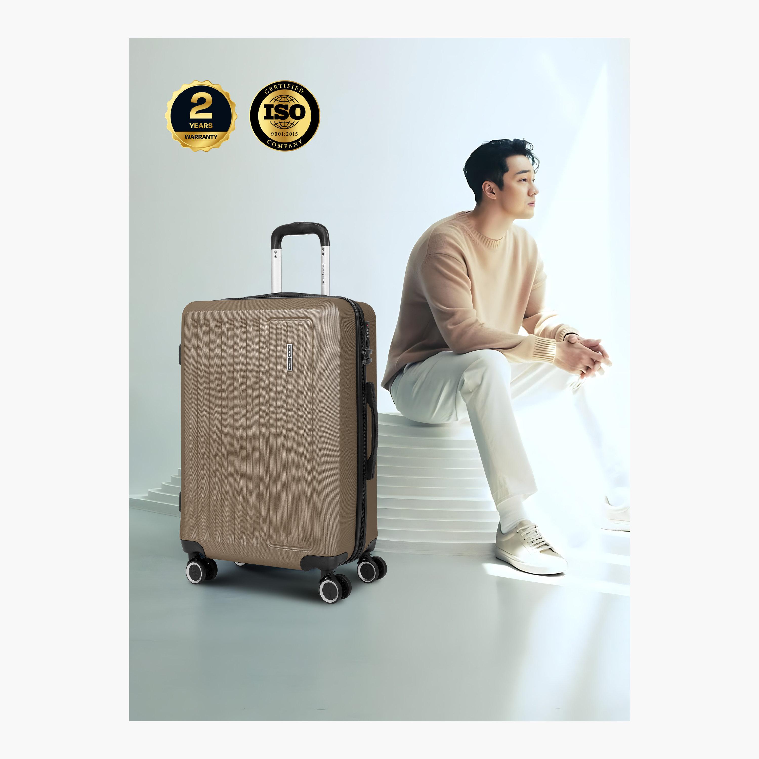 Para John Nexus Set of 3 ABS Hard Sided 4-Wheeler Spinner Trolley Bag with Combination Lock-travel-luggagesandbags-luggage-image-5