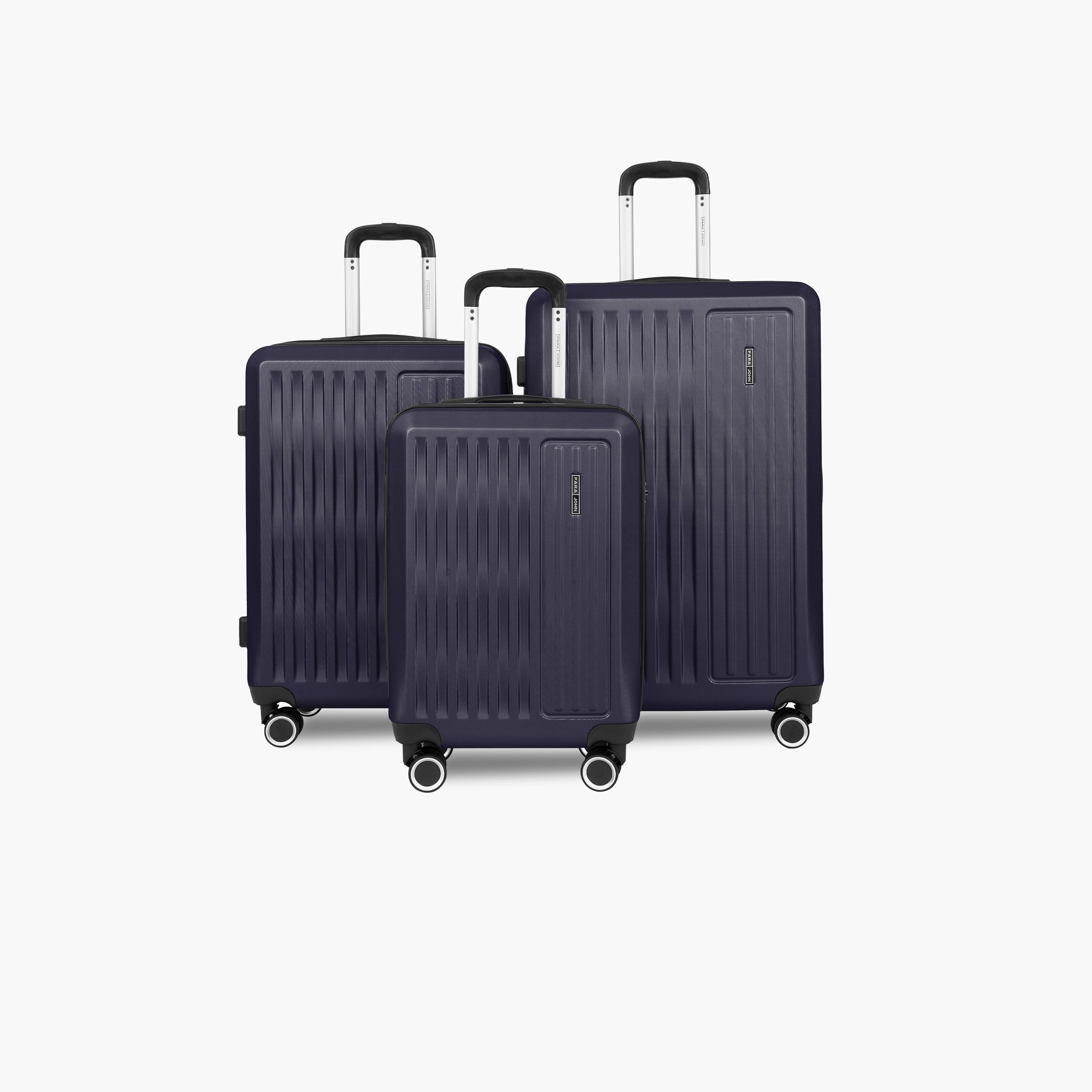 بارا جون- طقم شنط سفر بعجلات دوارة 3 قطع من مادة ABS وجوانب صلبة بقفل مركب  | PJTR3141Nv2-travel-luggagesandbags-luggage-image-1