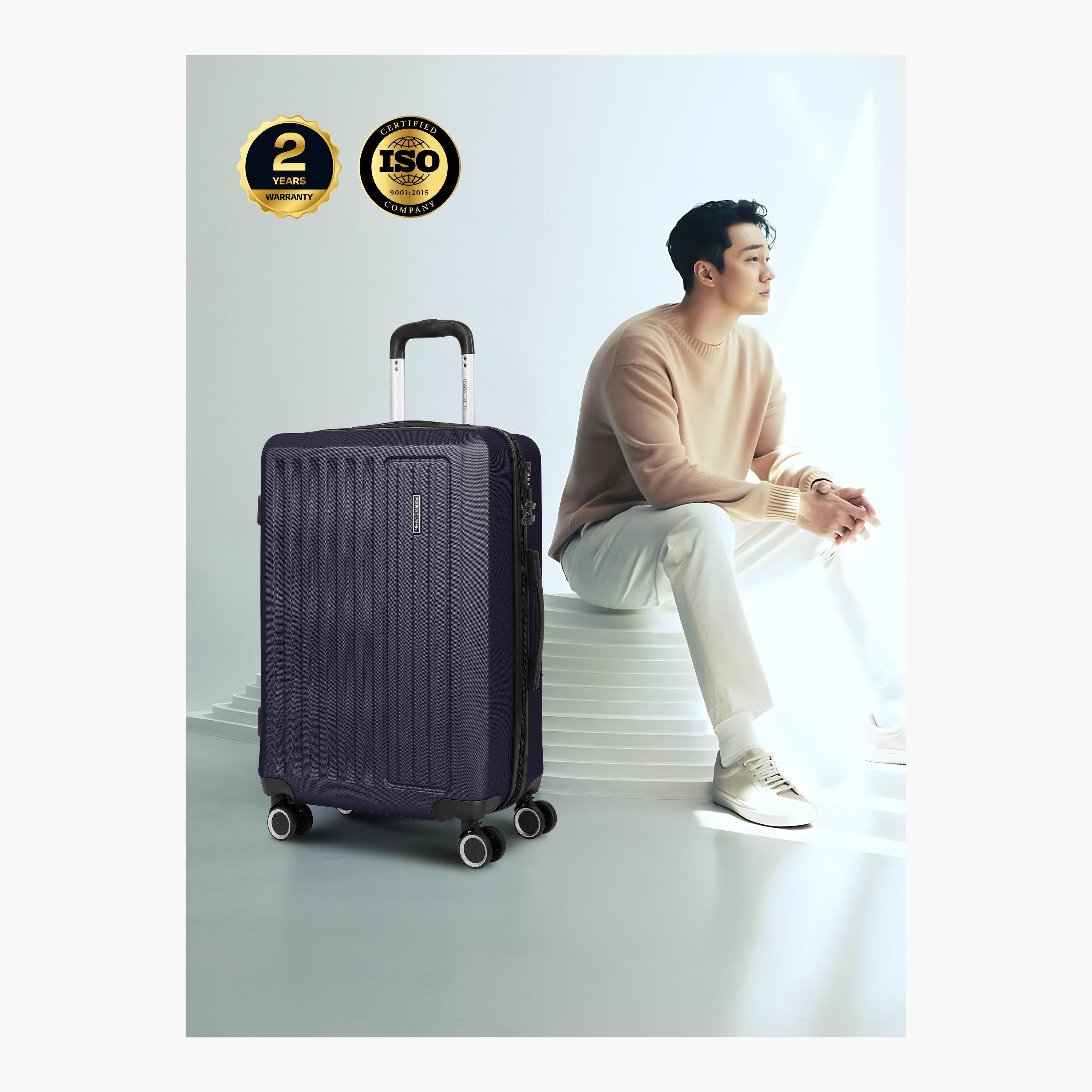 Para John Nexus Set of 3 ABS Hard Sided 4-Wheeler Spinner Trolley Bag with Combination Lock-travel-luggagesandbags-luggage-image-6
