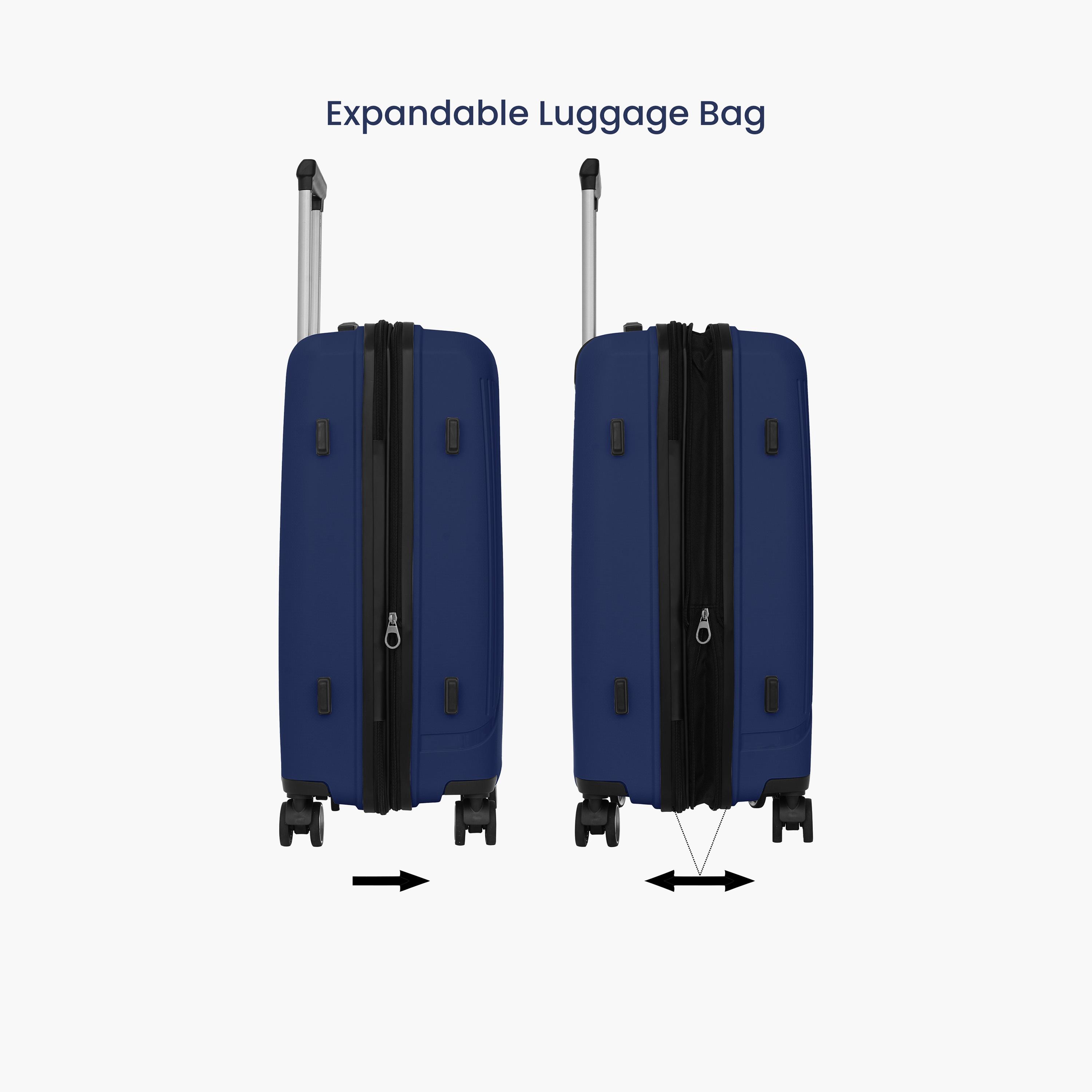 Para John Trekova Set of 3 ABS Hard Sided 4-Wheeler Spinner Trolley Bag with Combination Lock-travel-luggagesandbags-luggage-image-5