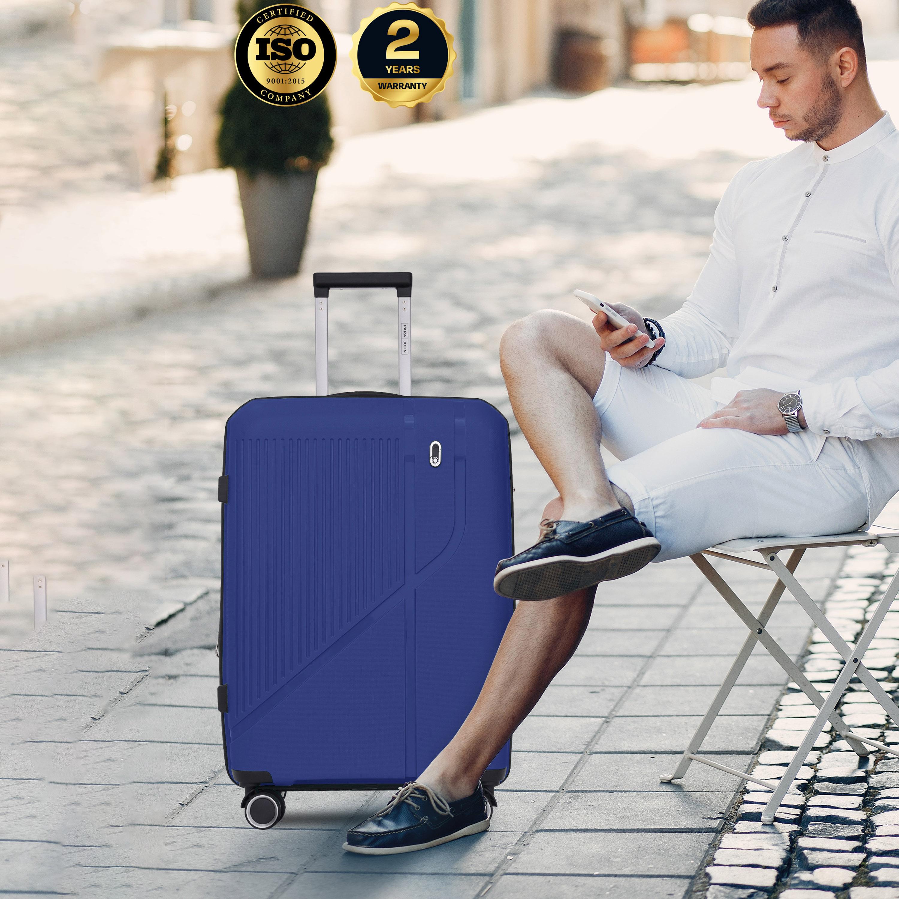 Para John Trekova Set of 3 ABS Hard Sided 4-Wheeler Spinner Trolley Bag with Combination Lock-travel-luggagesandbags-luggage-image-8