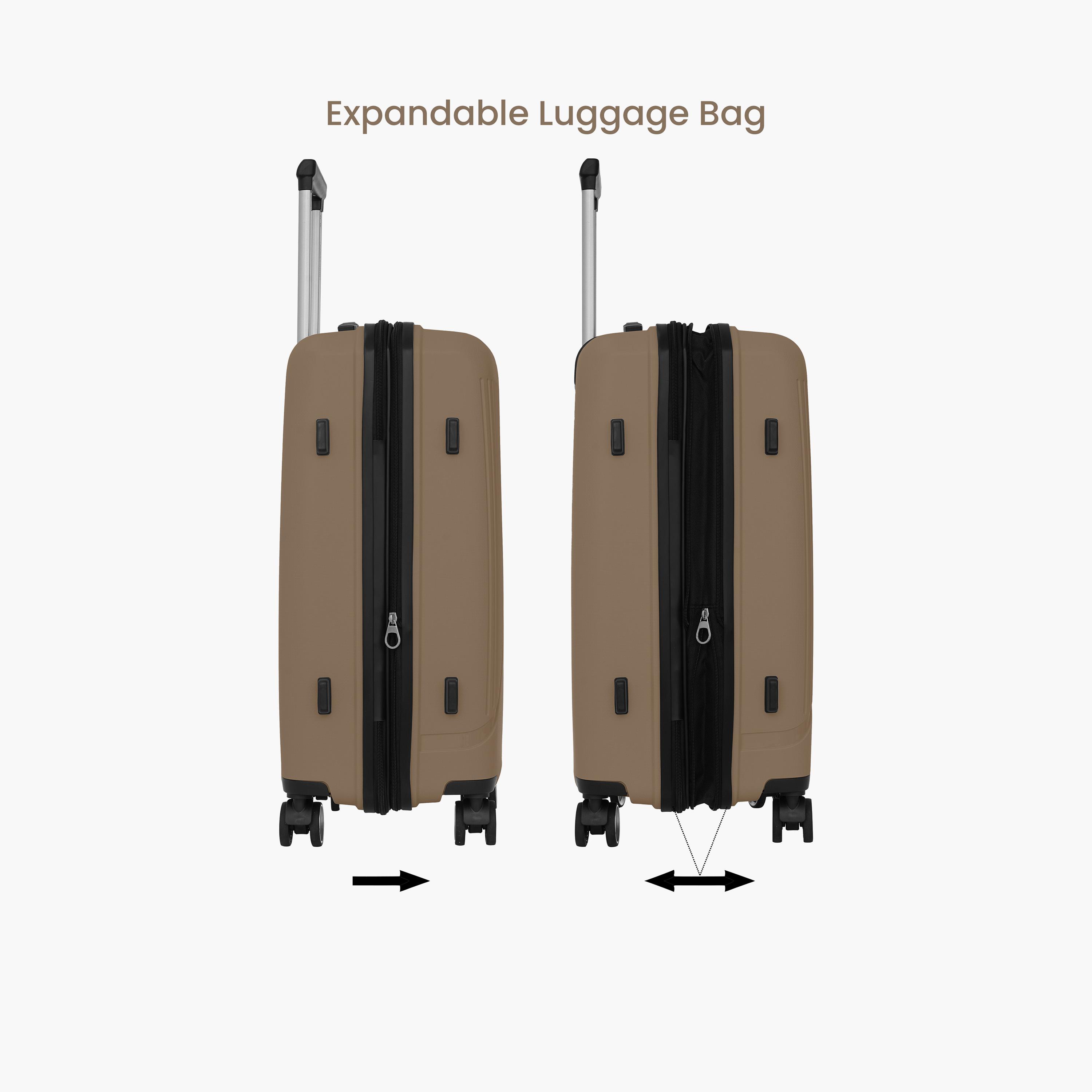 Para John Trekova Set of 3 ABS Hard Sided 4-Wheeler Spinner Trolley Bag with Combination Lock-travel-luggagesandbags-luggage-image-5
