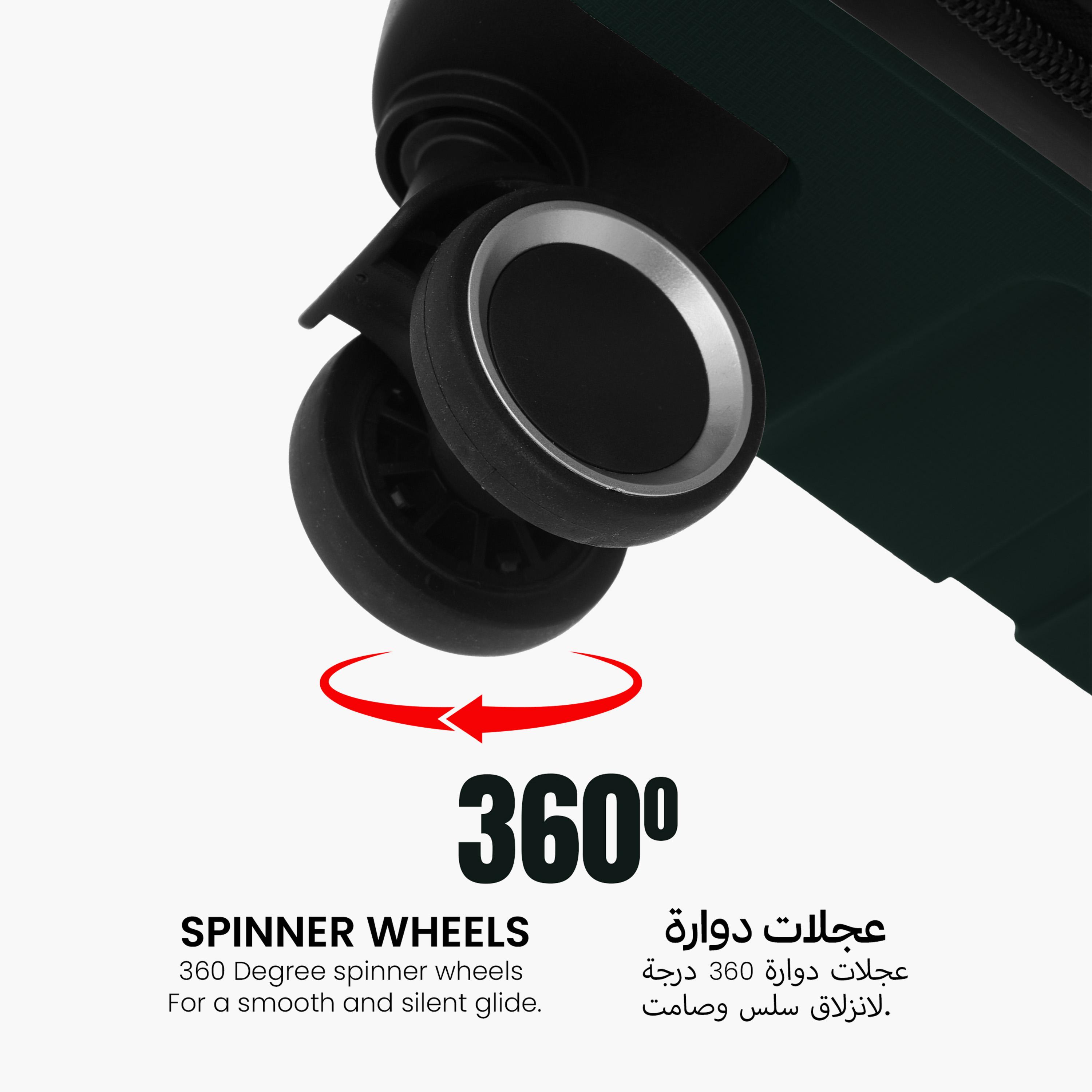 بارا جون- طقم شنط سفر بعجلات دوارة 3 قطع من مادة ABS وجوانب صلبة بقفل مركب  | PJTR3183DG-travel-luggagesandbags-luggage-image-7