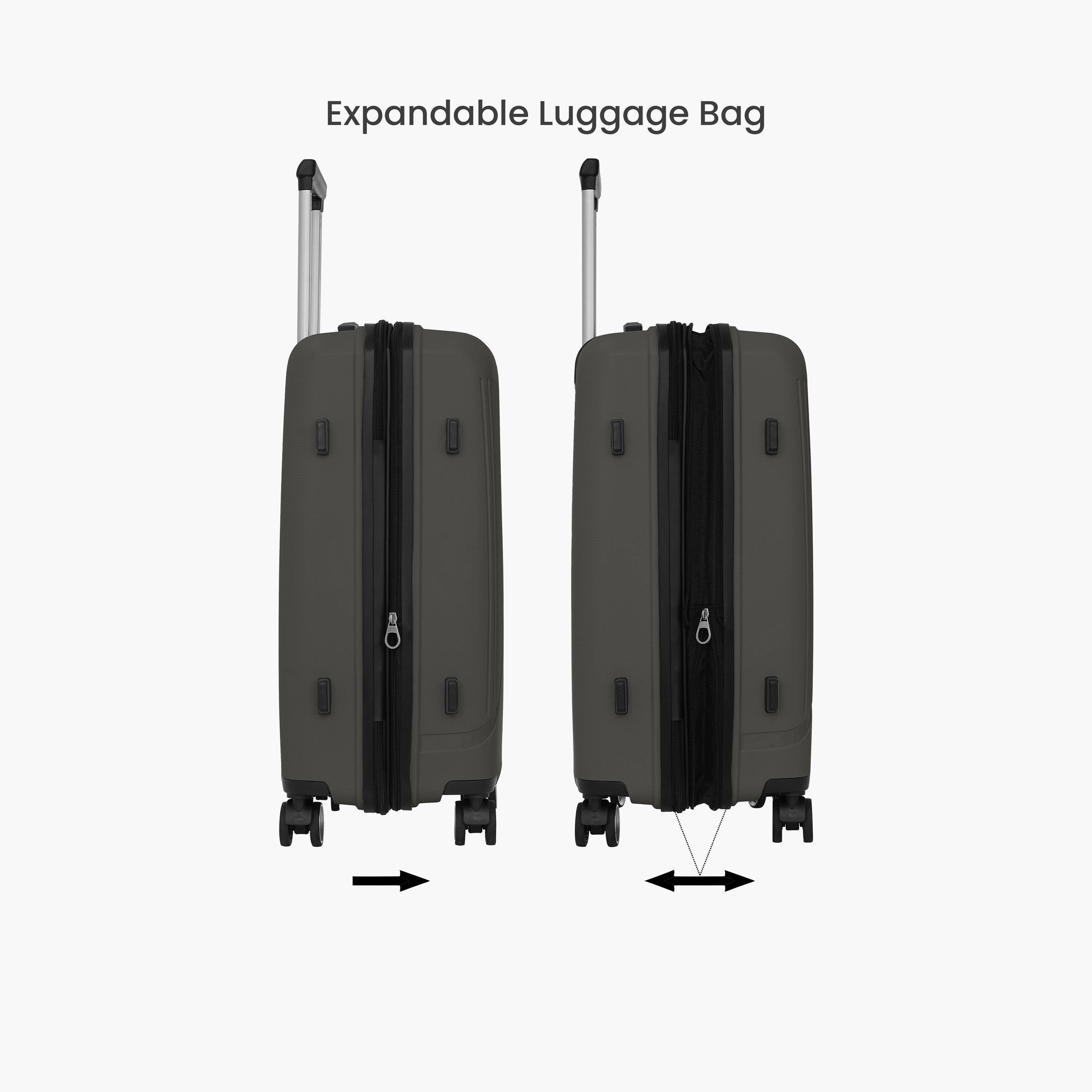بارا جون- طقم شنط سفر بعجلات دوارة 3 قطع من مادة ABS وجوانب صلبة بقفل مركب  | PJTR3183DC-travel-luggagesandbags-luggage-image-5