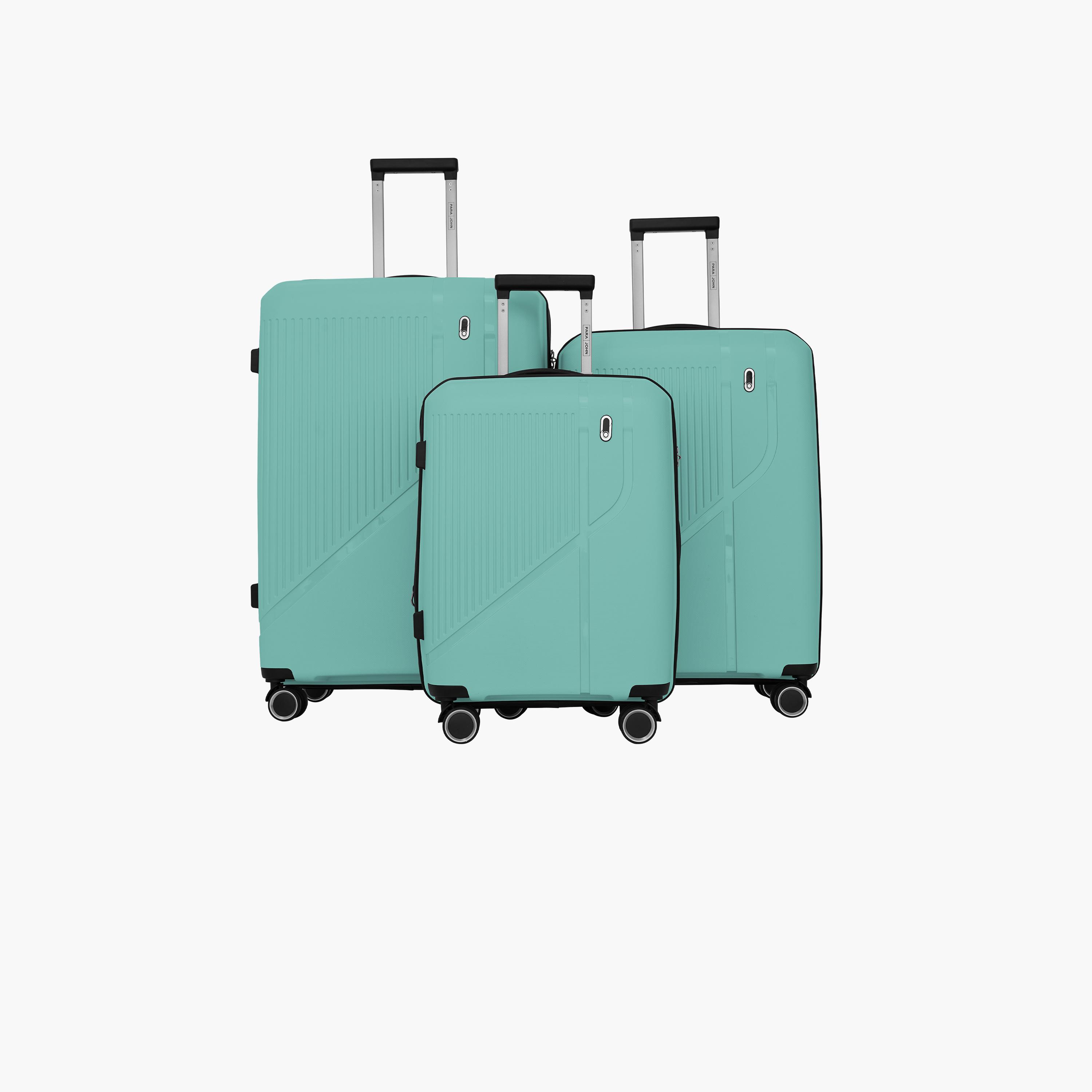 بارا جون- طقم شنط سفر بعجلات دوارة 3 قطع من مادة ABS وجوانب صلبة بقفل مركب  | PJTR3183AG-travel-luggagesandbags-luggage-image-1