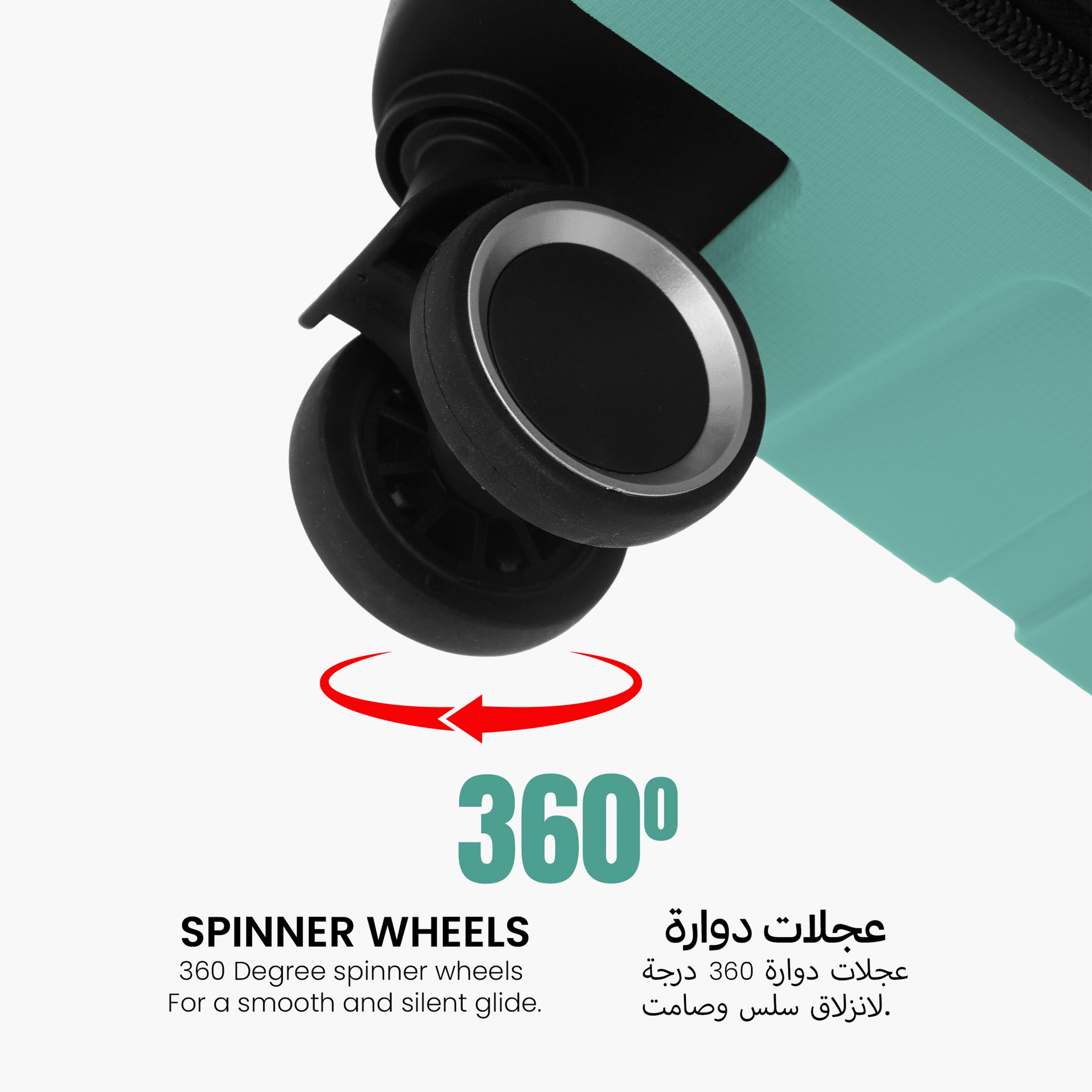 بارا جون- طقم شنط سفر بعجلات دوارة 3 قطع من مادة ABS وجوانب صلبة بقفل مركب  | PJTR3183AG-travel-luggagesandbags-luggage-image-7