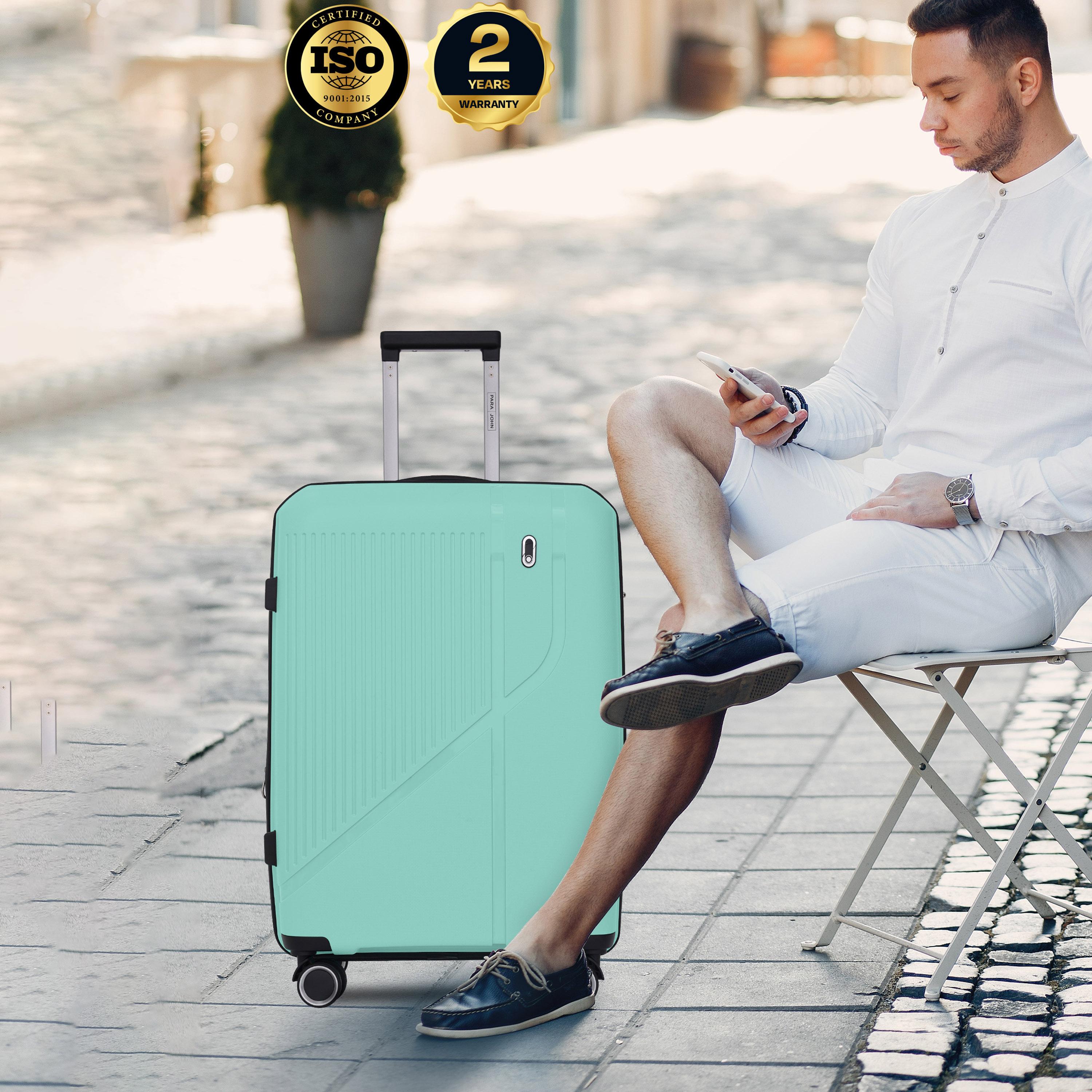Para John Trekova Set of 3 ABS Hard Sided 4-Wheeler Spinner Trolley Bag with Combination Lock-travel-luggagesandbags-luggage-image-8