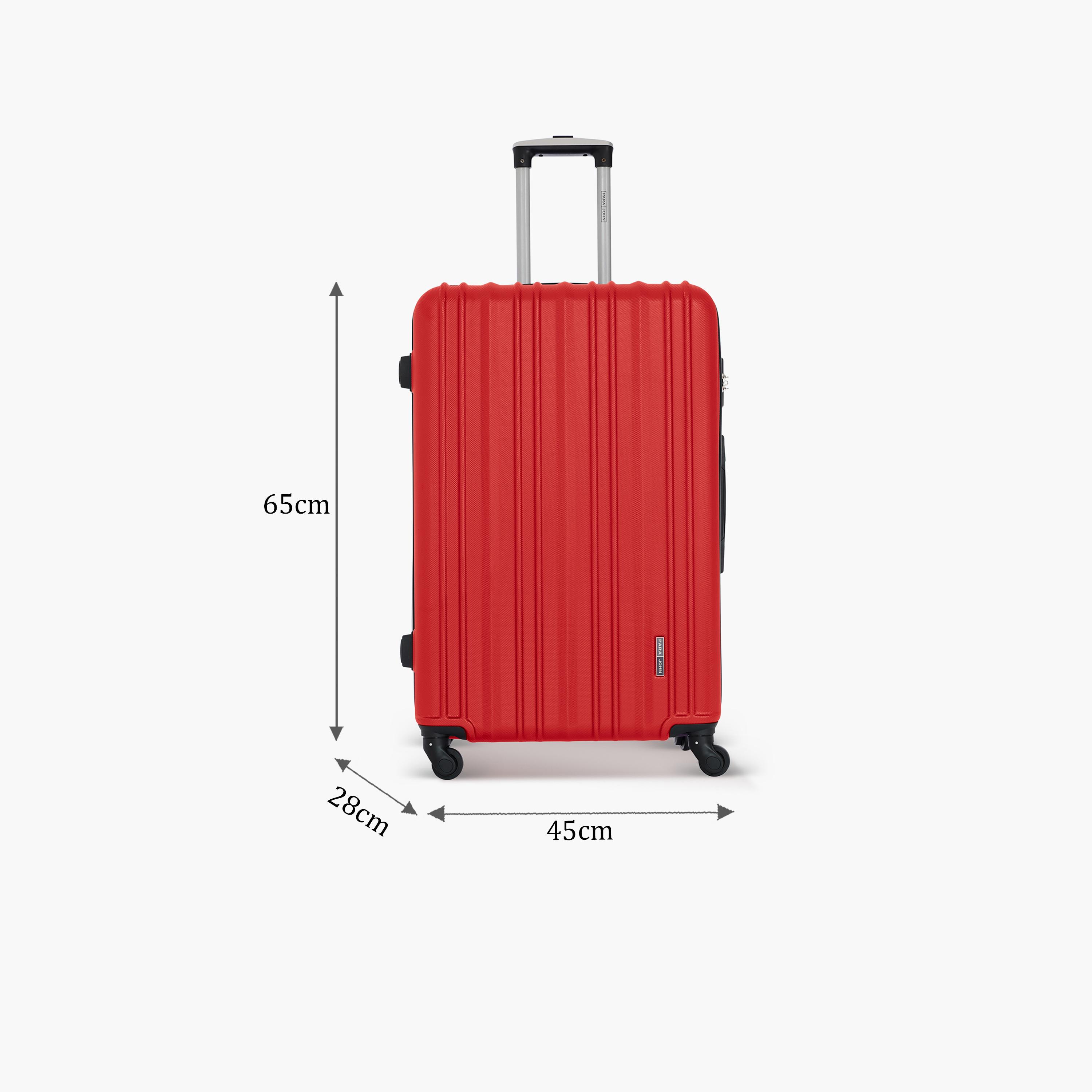 Para John 65 CM Medium Check-in ABS Hard Sided 4-Wheeler Spinner Trolley Bag with Combination Lock | PJTR3181R-24-travel-luggagesandbags-luggage-image-2