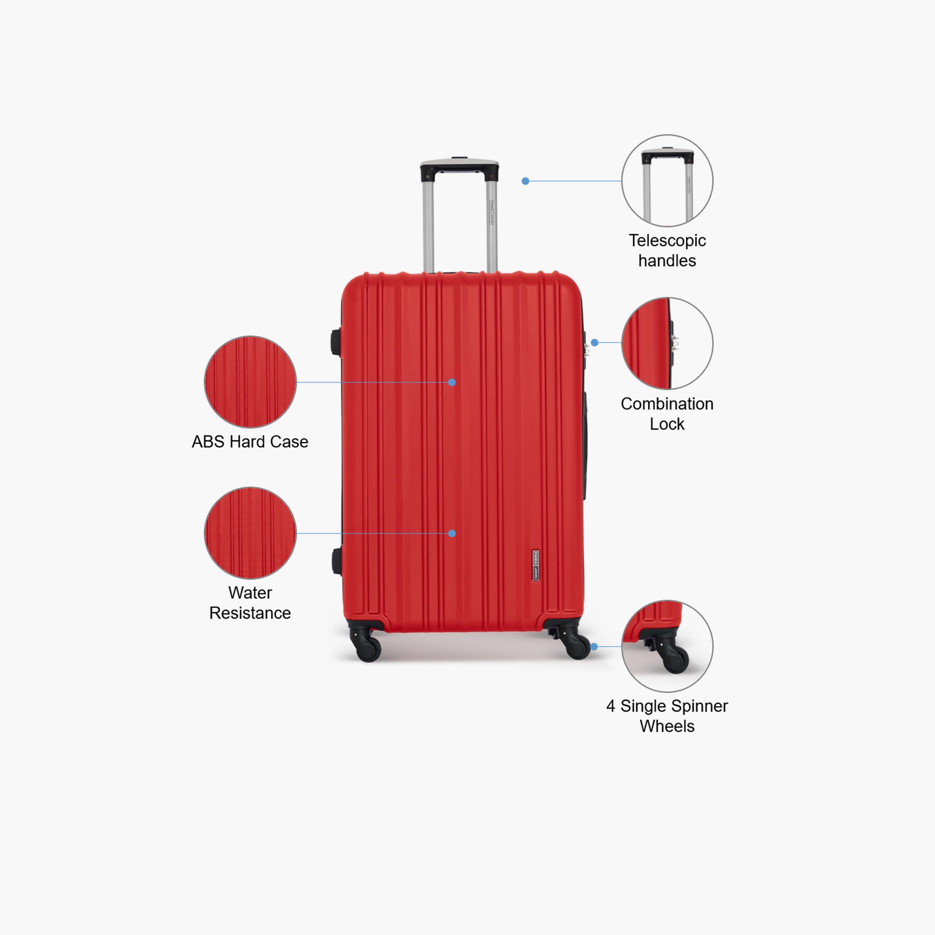 Para John 65 CM Medium Check-in ABS Hard Sided 4-Wheeler Spinner Trolley Bag with Combination Lock | PJTR3181R-24-travel-luggagesandbags-luggage-image-3