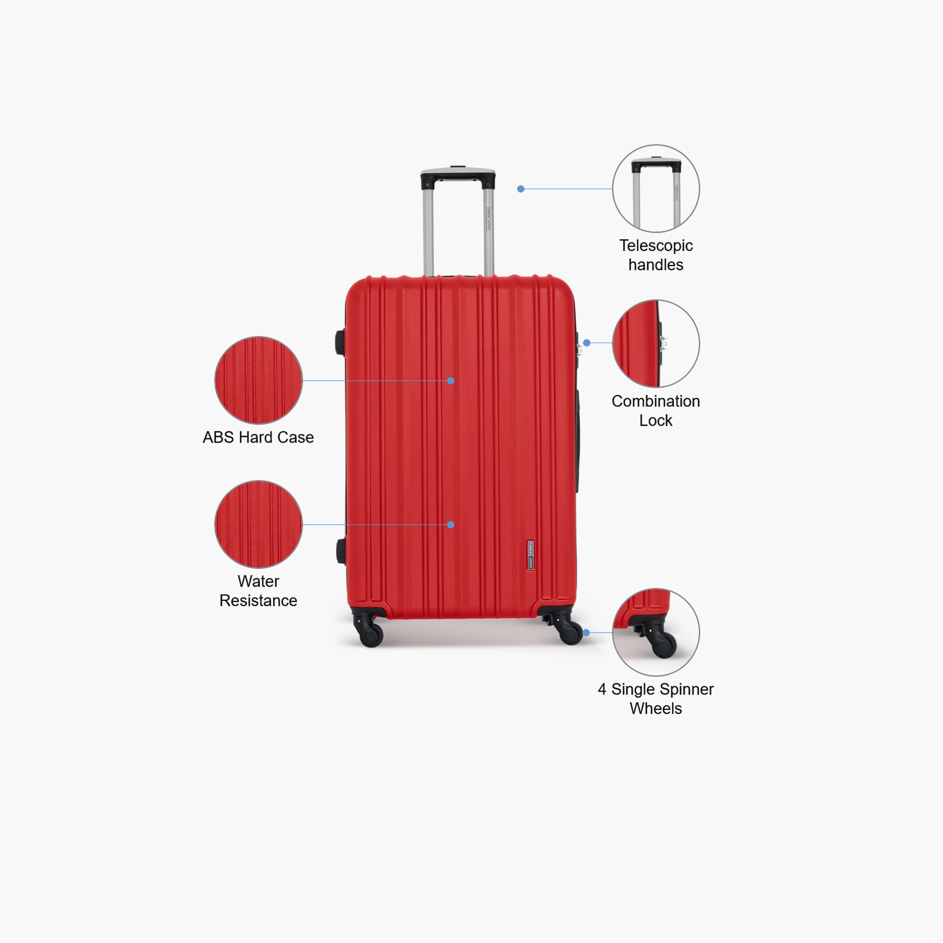 Para John 76 CM Large Check-in ABS Hard Sided 4-Wheeler Spinner Trolley Bag with Combination Lock | PJTR3181R-28-travel-luggagesandbags-luggage-image-3