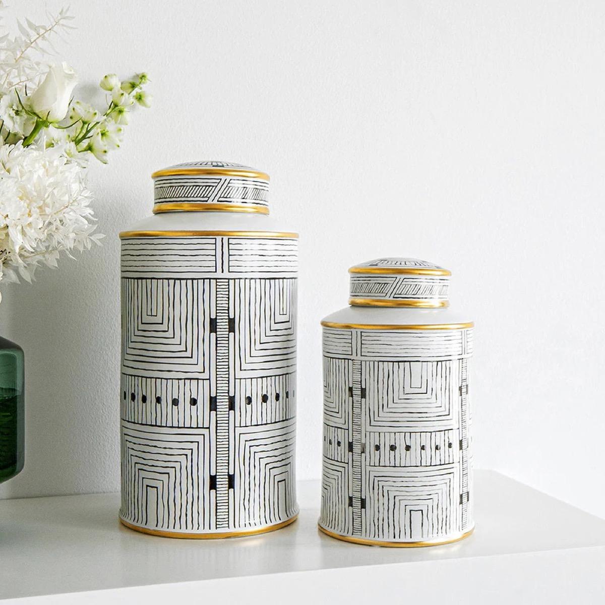 Maze Bundle 2-Piece Decorative Jar Set