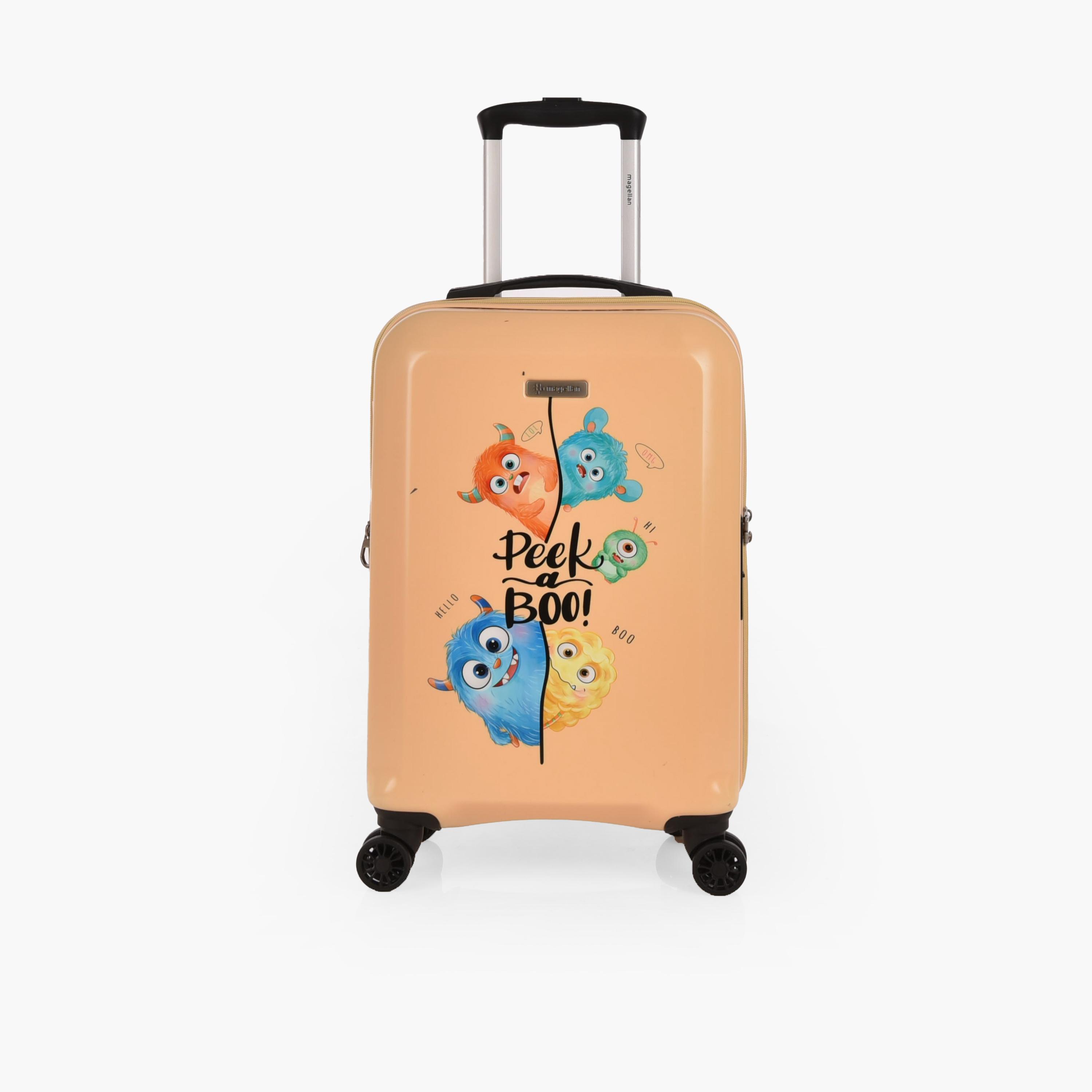 Magellan 55 CM Small Cabin Polycarbonate with ABS Hard Sided 4-Wheeler Spinner Trolley Bag with TSA Lock | 2314-20 Peek Boo-travel-kidstrolleyandbags-image-1