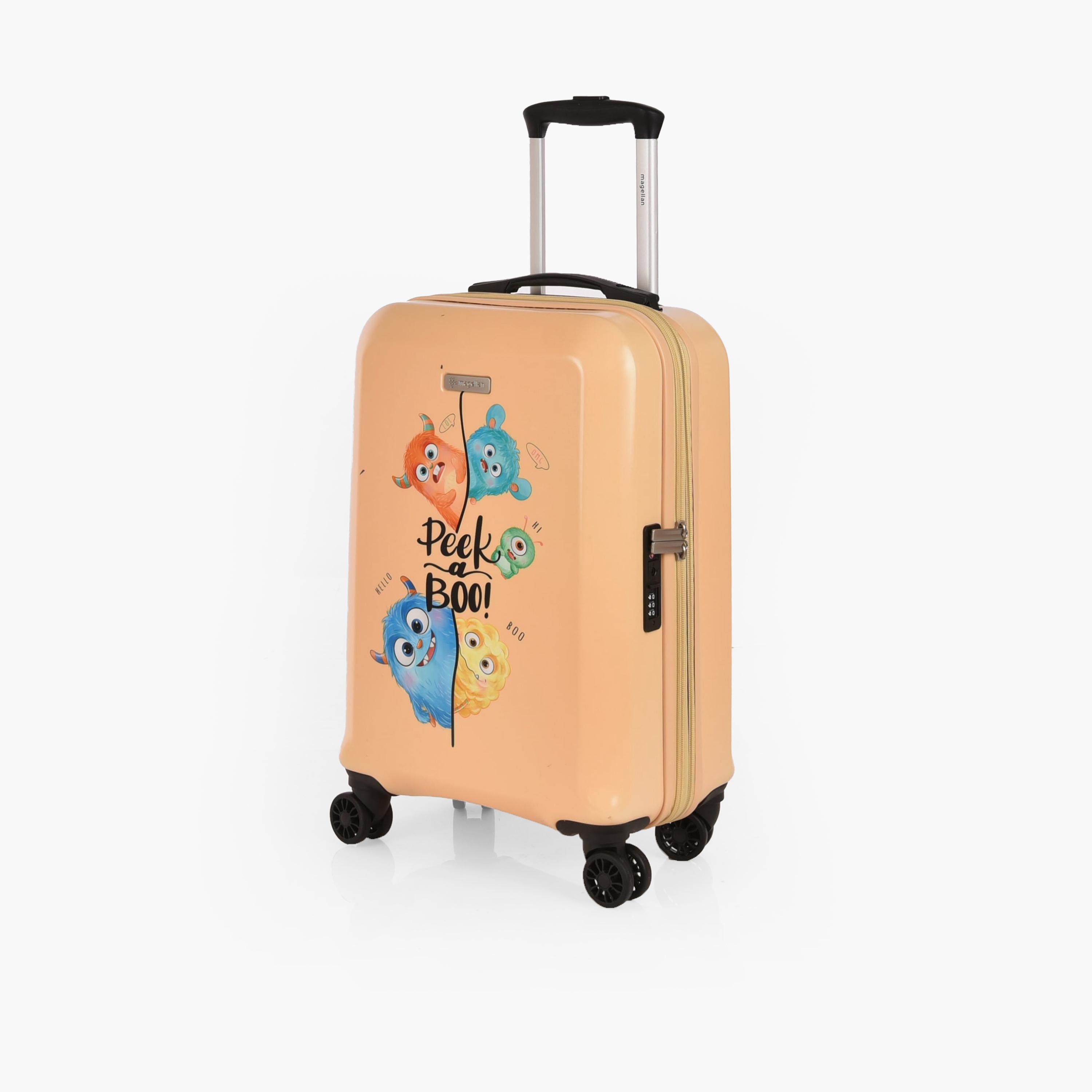 Magellan 55 CM Small Cabin Polycarbonate with ABS Hard Sided 4-Wheeler Spinner Trolley Bag with TSA Lock | 2314-20 Peek Boo-travel-kidstrolleyandbags-image-5