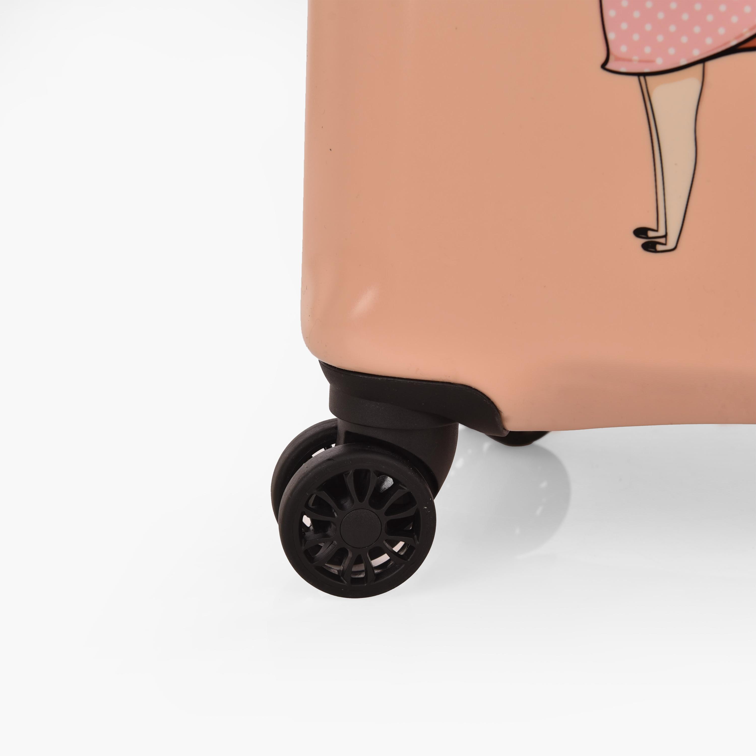 Magellan 55 CM Small Cabin Polycarbonate with ABS Hard Sided 4-Wheeler Spinner Trolley Bag with TSA Lock | 2314-20 Romantic Girl-travel-kidstrolleyandbags-image-7