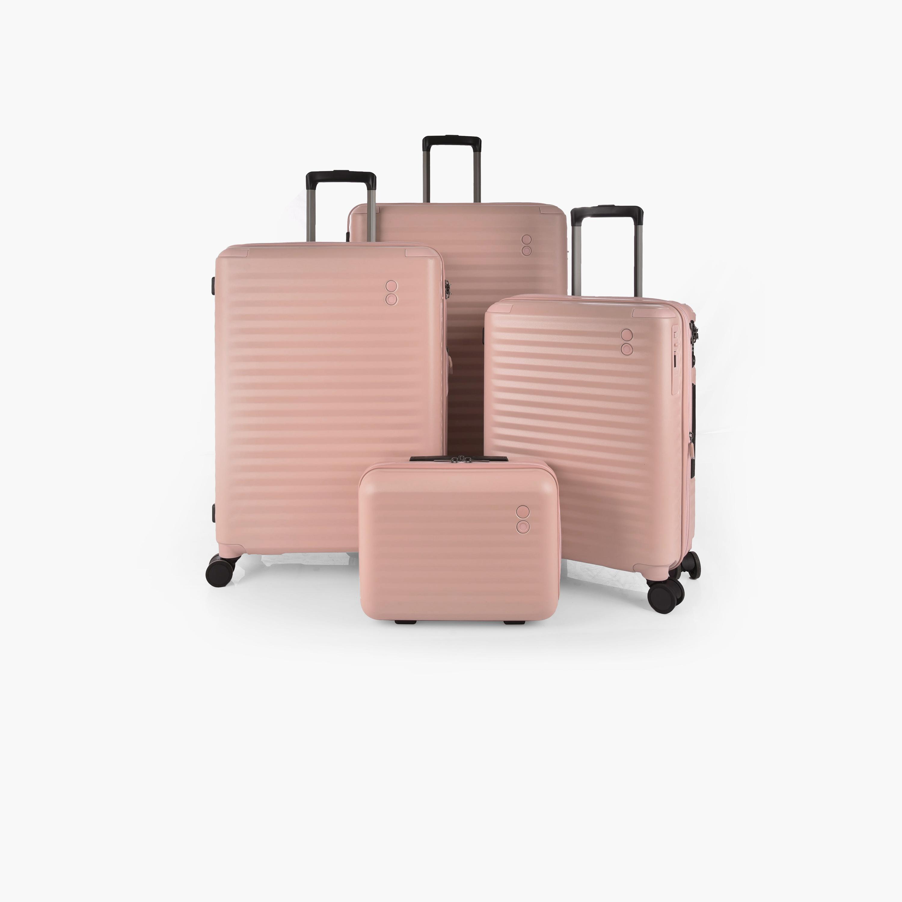 Echolac Set of 4 Polycarbonate with ABS Hard Sided 4-Wheeler Spinner Trolley Bag with TSA Lock | PC183XA-4P-travel-luggagesandbags-luggage-image-1