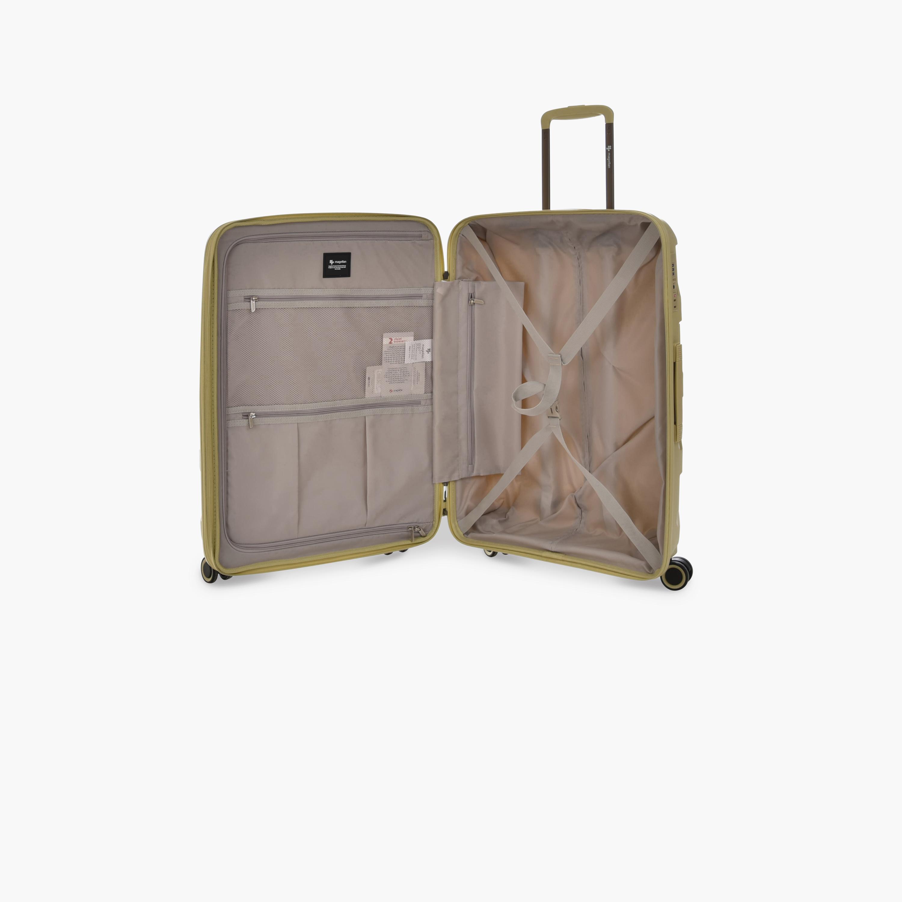 Magellan Set of 4 Polypropylene Hard Sided 4-Wheeler Spinner Trolley Bag with TSA Lock | TO-4P-travel-luggagesandbags-luggage-image-4