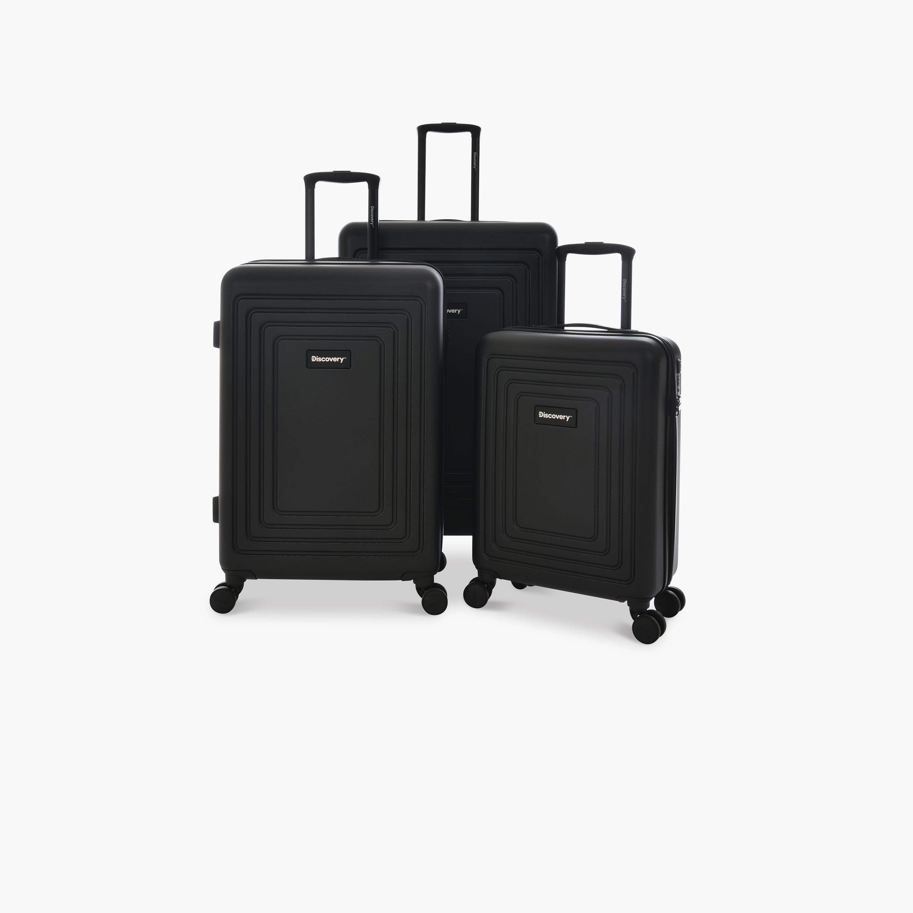 Discovery Set of 3 ABS Hard Sided 4-Wheeler Spinner Trolley Bag with TSA Lock | D024HA-3P-travel-luggagesandbags-luggage-image-1