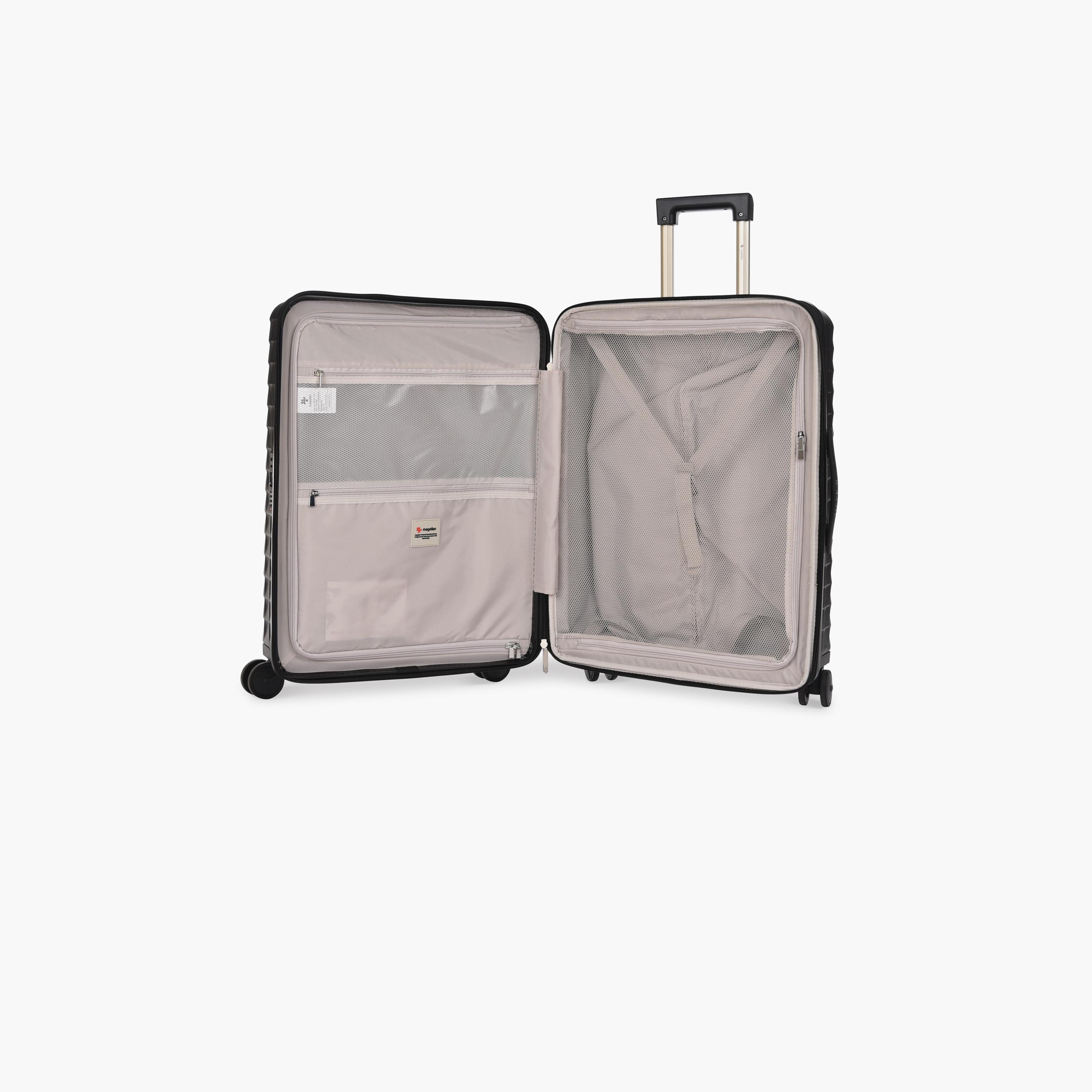 Magellan Set of 3 Polycarbonate with ABS Hard Sided 4-Wheeler Spinner Trolley Bag with TSA Lock | MH051-3P-travel-luggagesandbags-luggage-image-4