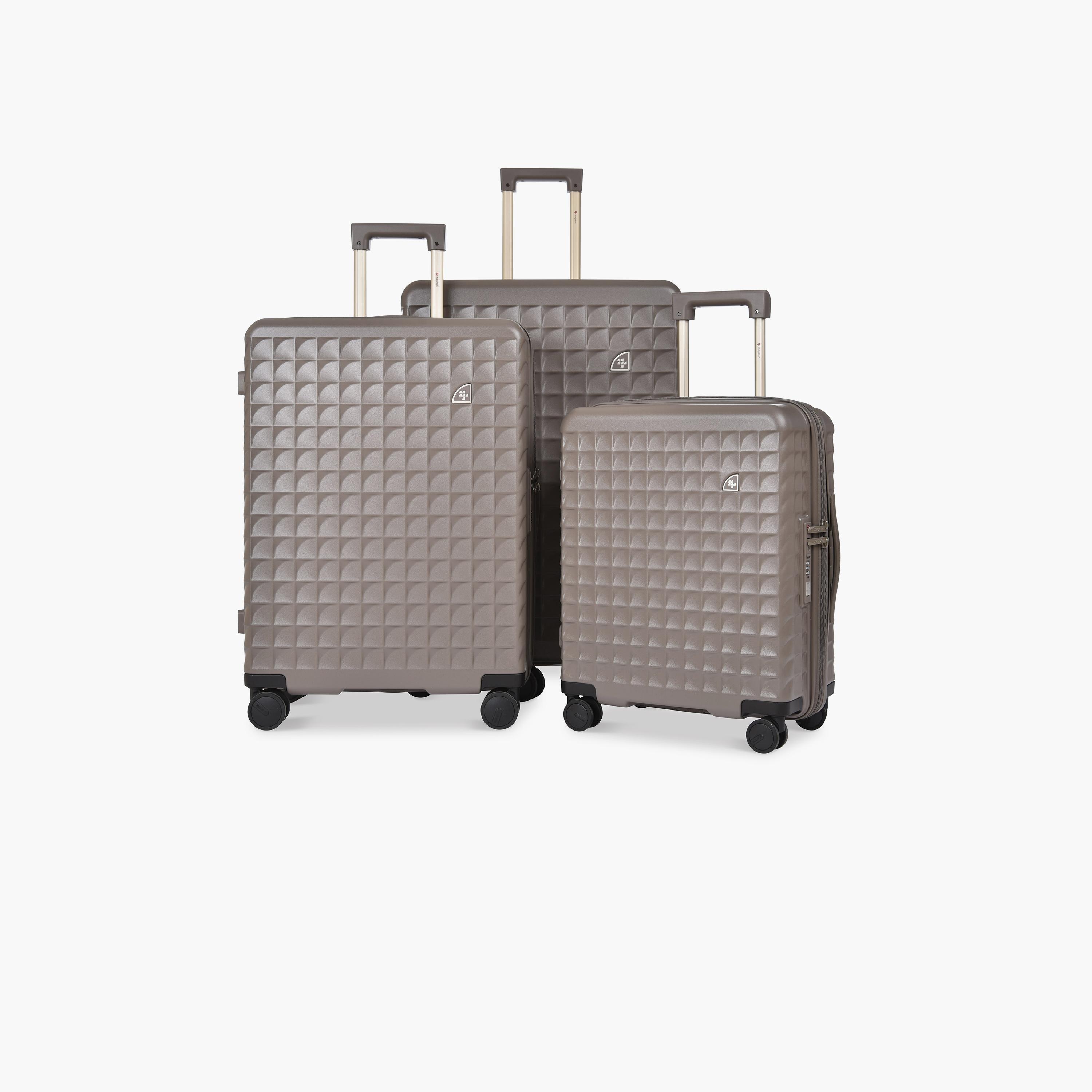 Magellan Set of 3 Polycarbonate with ABS Hard Sided 4-Wheeler Spinner Trolley Bag with TSA Lock | MH051-3P-travel-luggagesandbags-luggage-image-1