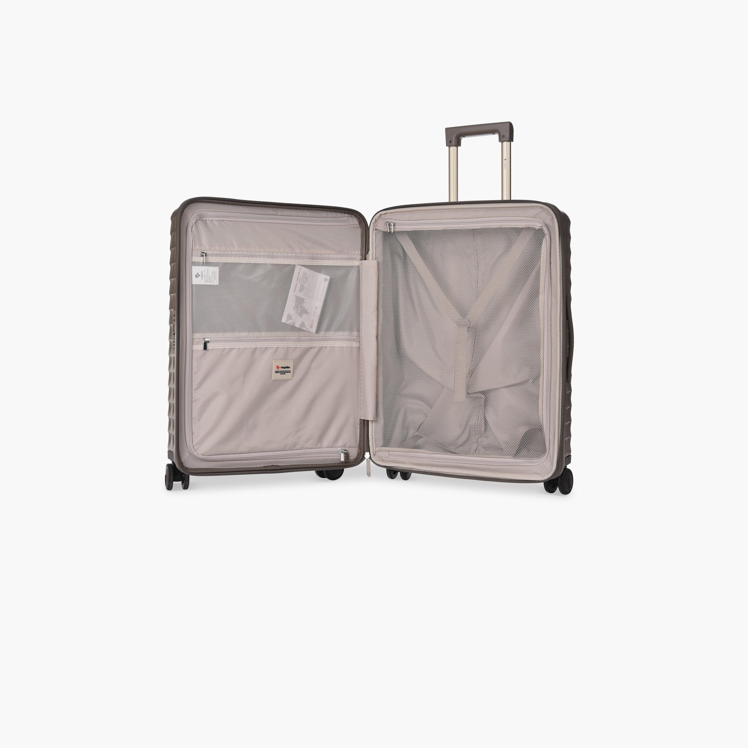 Magellan Set of 3 Polycarbonate with ABS Hard Sided 4-Wheeler Spinner Trolley Bag with TSA Lock | MH051-3P-travel-luggagesandbags-luggage-image-4