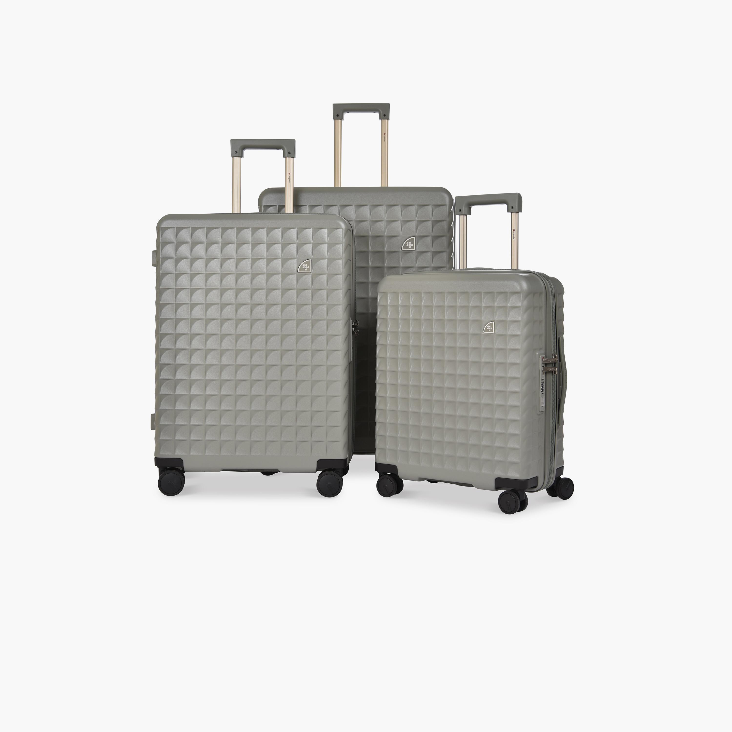 Magellan Set of 3 Polycarbonate with ABS Hard Sided 4-Wheeler Spinner Trolley Bag with TSA Lock | MH051-3P-travel-luggagesandbags-luggage-image-1