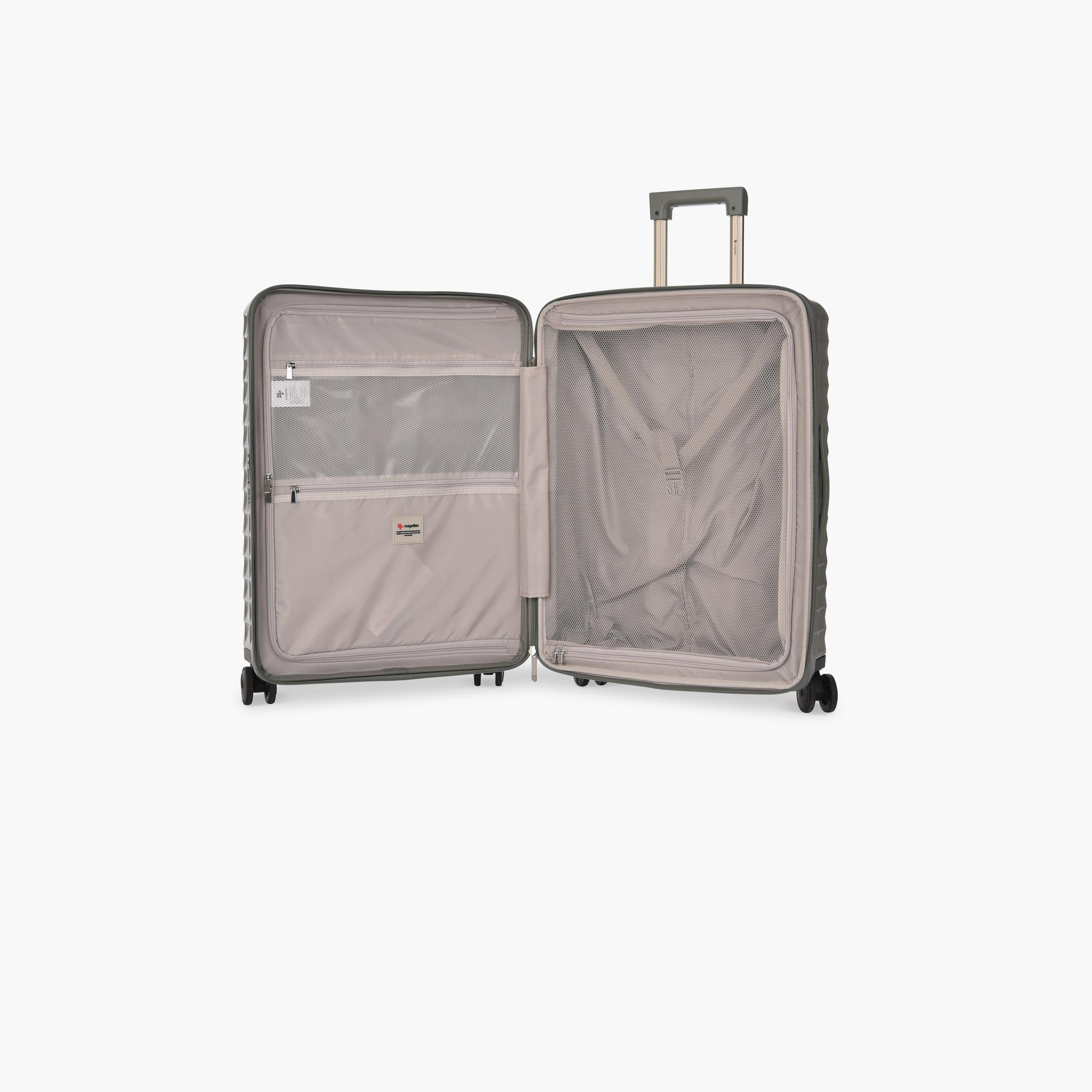 Magellan Set of 3 Polycarbonate with ABS Hard Sided 4-Wheeler Spinner Trolley Bag with TSA Lock | MH051-3P-travel-luggagesandbags-luggage-image-4