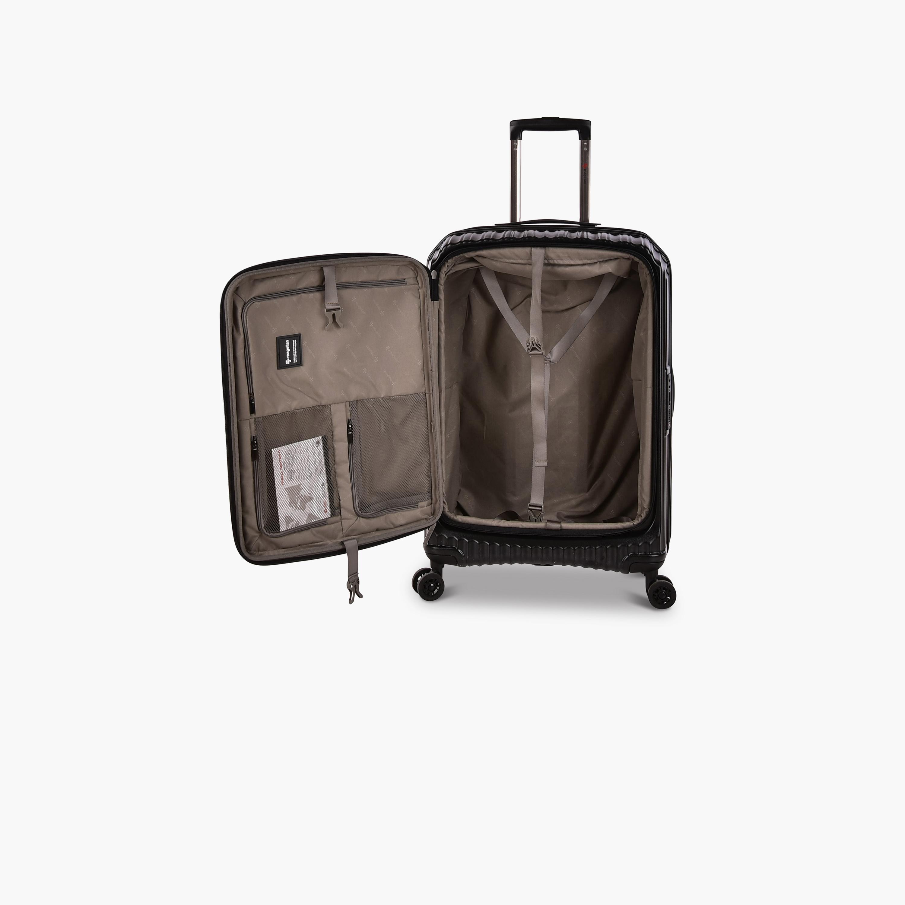 Magellan Set of 3 Polycarbonate with ABS Hard Sided 4-Wheeler Spinner Trolley Bag with TSA Lock | K079-3P-travel-luggagesandbags-luggage-image-4