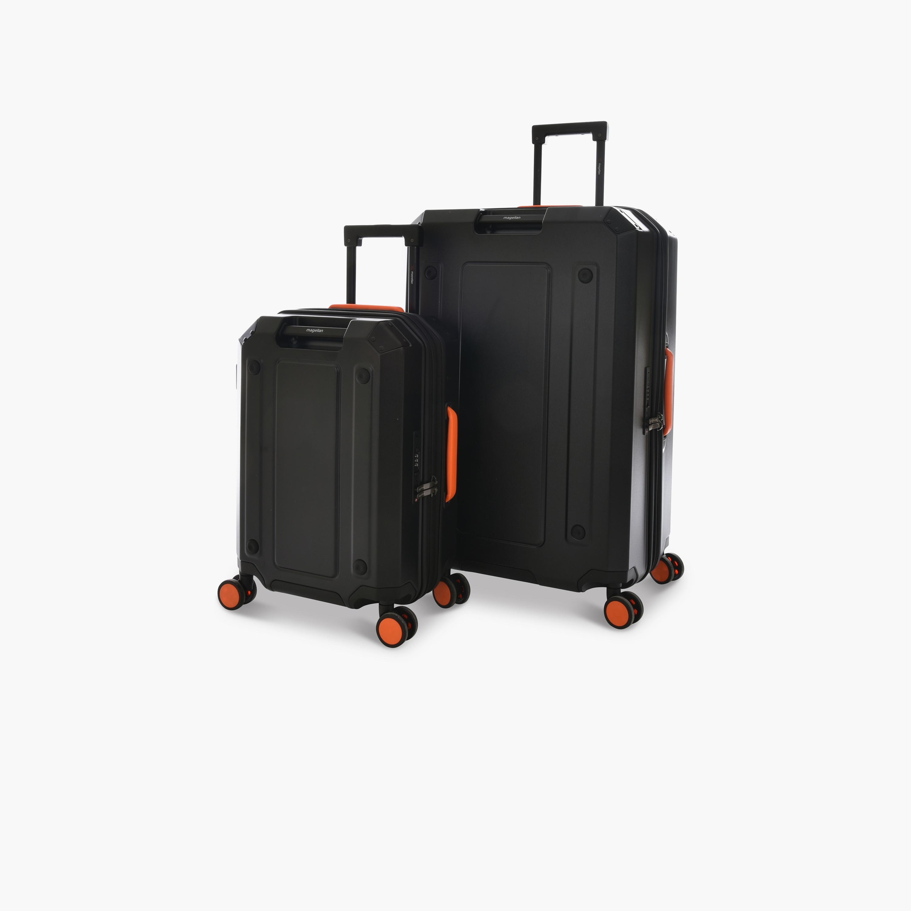 Magellan Set of 2 Polycarbonate with ABS Hard Sided 4-Wheeler Spinner Trolley Bag with TSA Lock | CLK8821-2P-travel-luggagesandbags-luggage-image-1