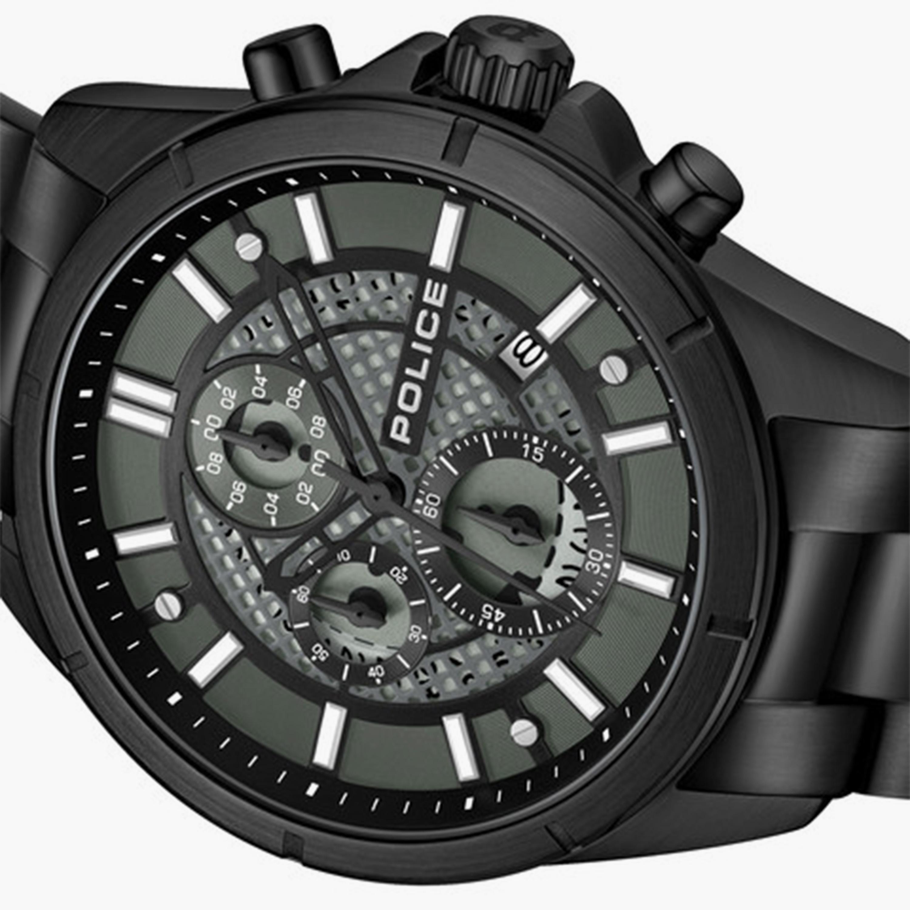 بوليس- ساعة رجالية كرونوغراف سوار معدني 53مم لون أسود | PEWGI0054004-men-watchesandjewellery-watches-image-4