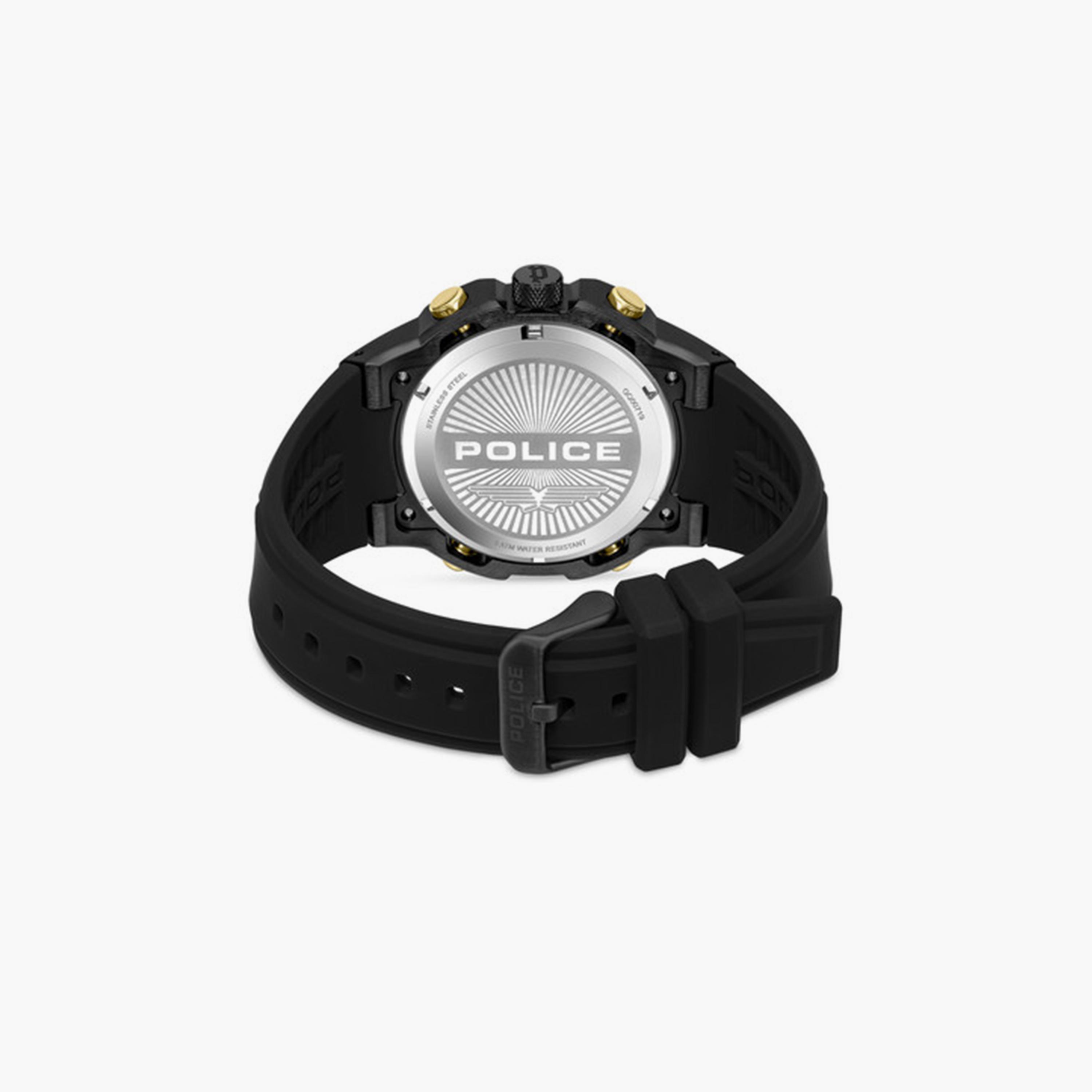 Police Challenger Men's 46MM Black Chronograph Silicone Strap Watch | PEWGQ0071901-men-watchesandjewellery-watches-image-3