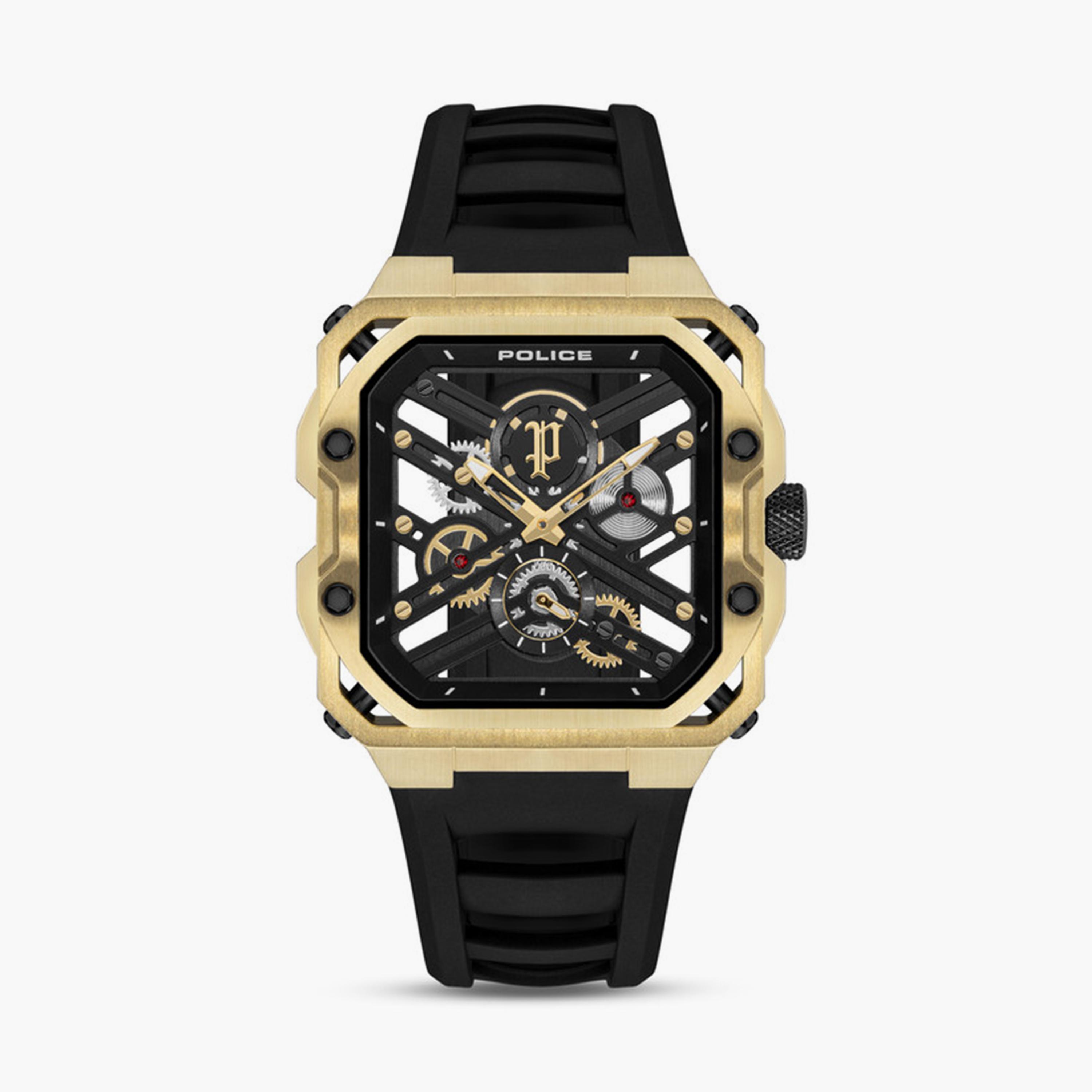 بوليس- ساعة رجالية كرونوغراف سوار سيليكون 45مم لون أسود | PEWGM0072003-men-watchesandjewellery-watches-image-1