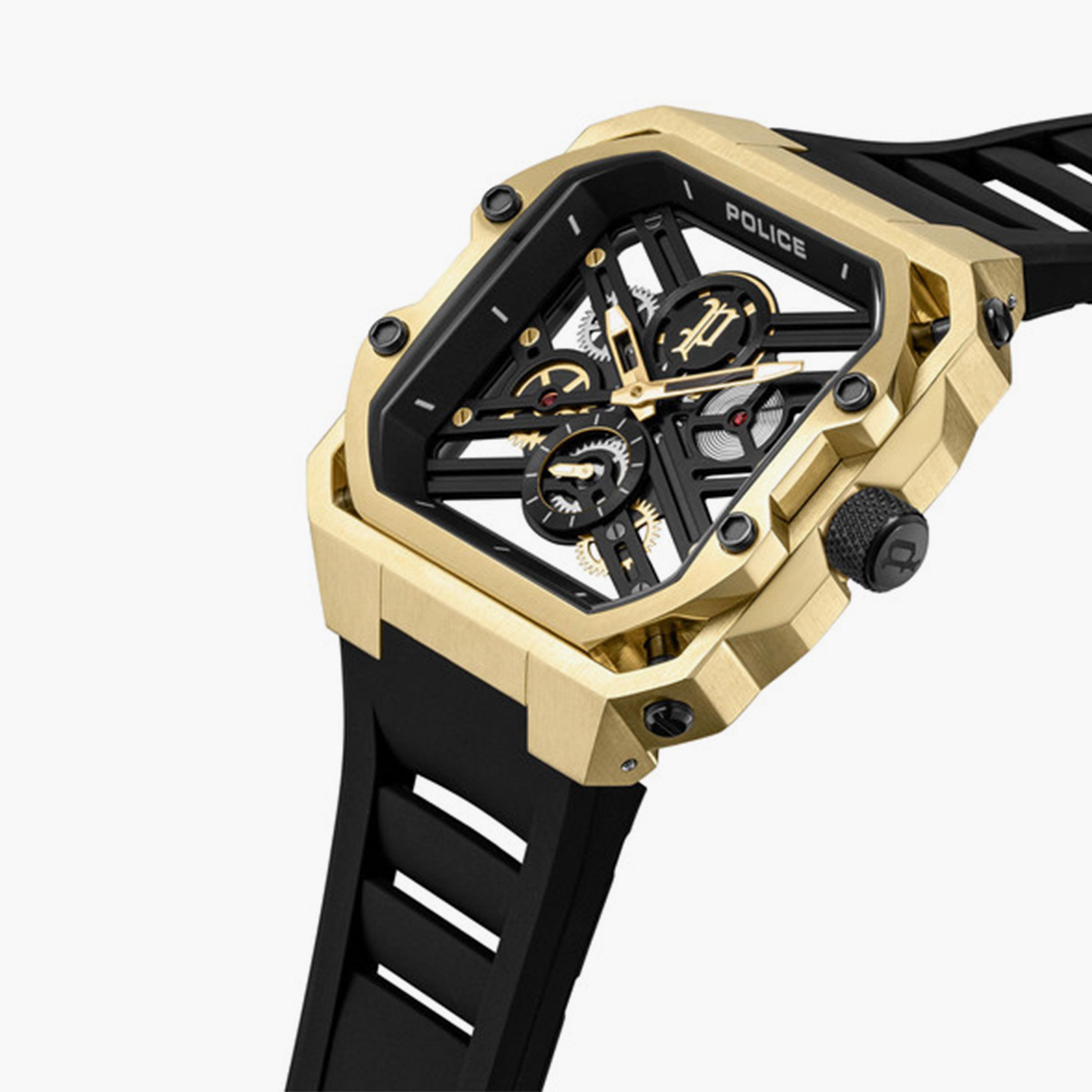 بوليس- ساعة رجالية كرونوغراف سوار سيليكون 45مم لون أسود | PEWGM0072003-men-watchesandjewellery-watches-image-2