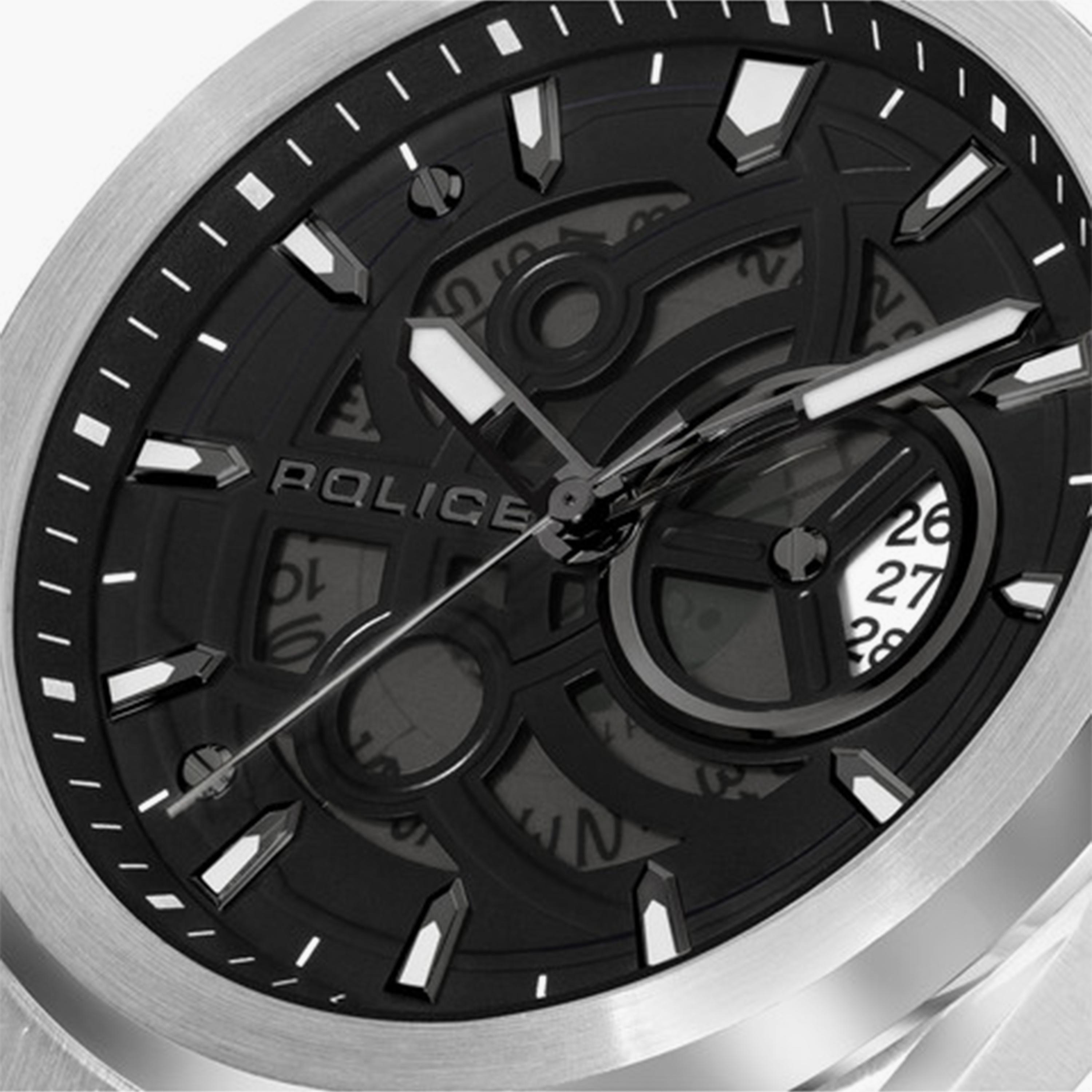 بوليس- ساعة رجالية تناظرية سوار ستانلس ستيل 53مم لون فضي | PEWJH2228007-men-watchesandjewellery-watches-image-4