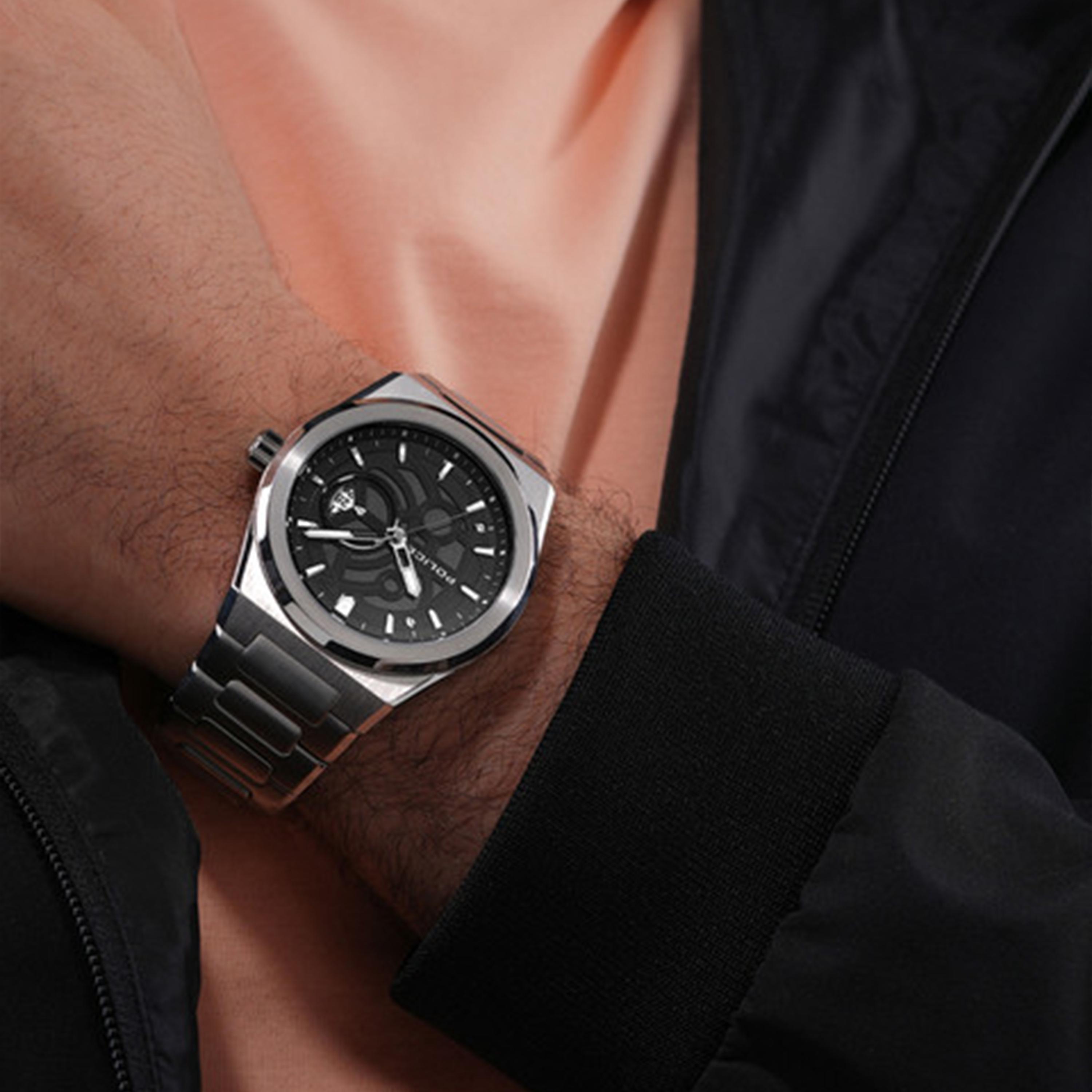 بوليس- ساعة رجالية تناظرية سوار ستانلس ستيل 53مم لون فضي | PEWJH2228007-men-watchesandjewellery-watches-image-5