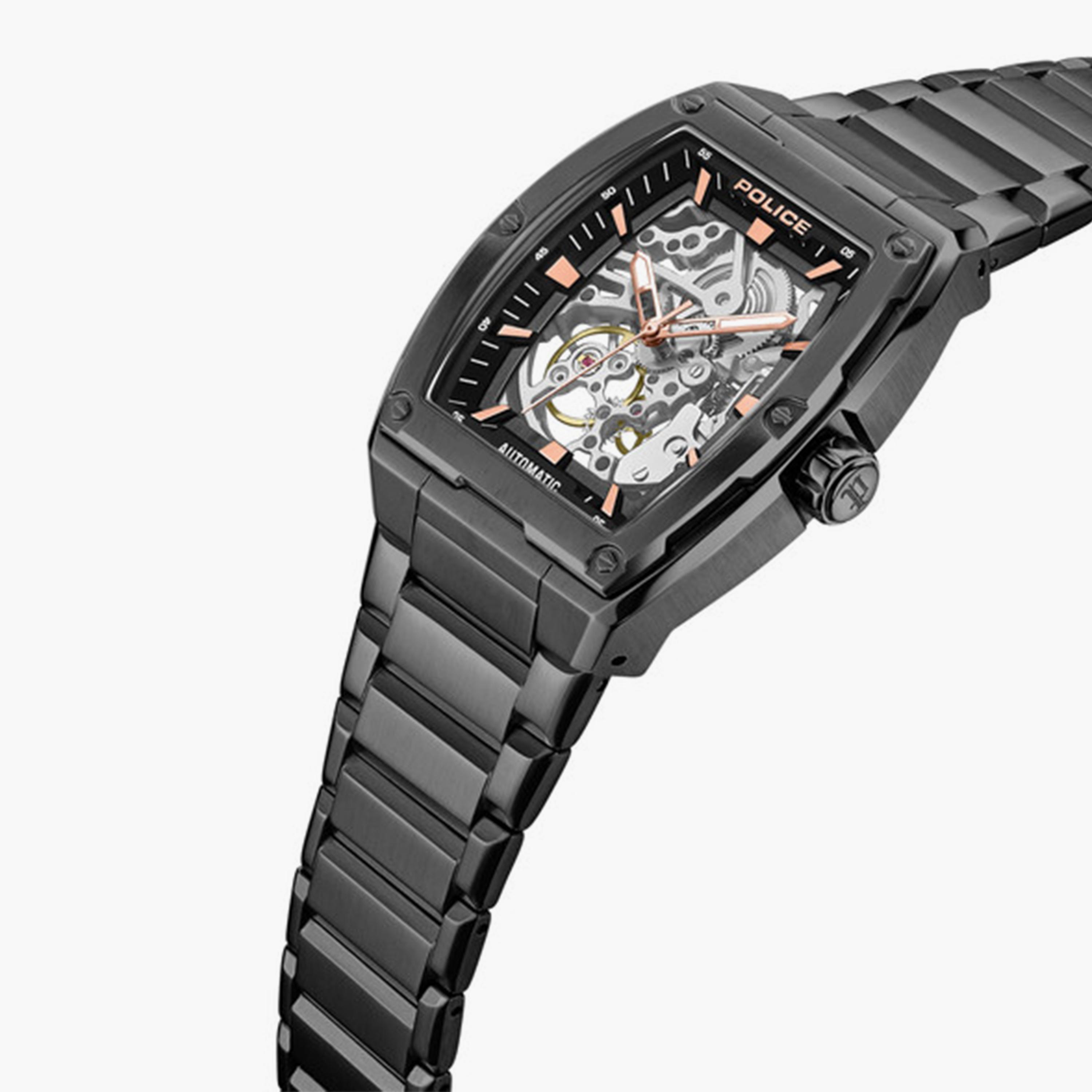 Police Skeletor Men's 51MM Black Automatic Stainless Steel Strap Watch | PEWJL0072201-men-watchesandjewellery-watches-image-2
