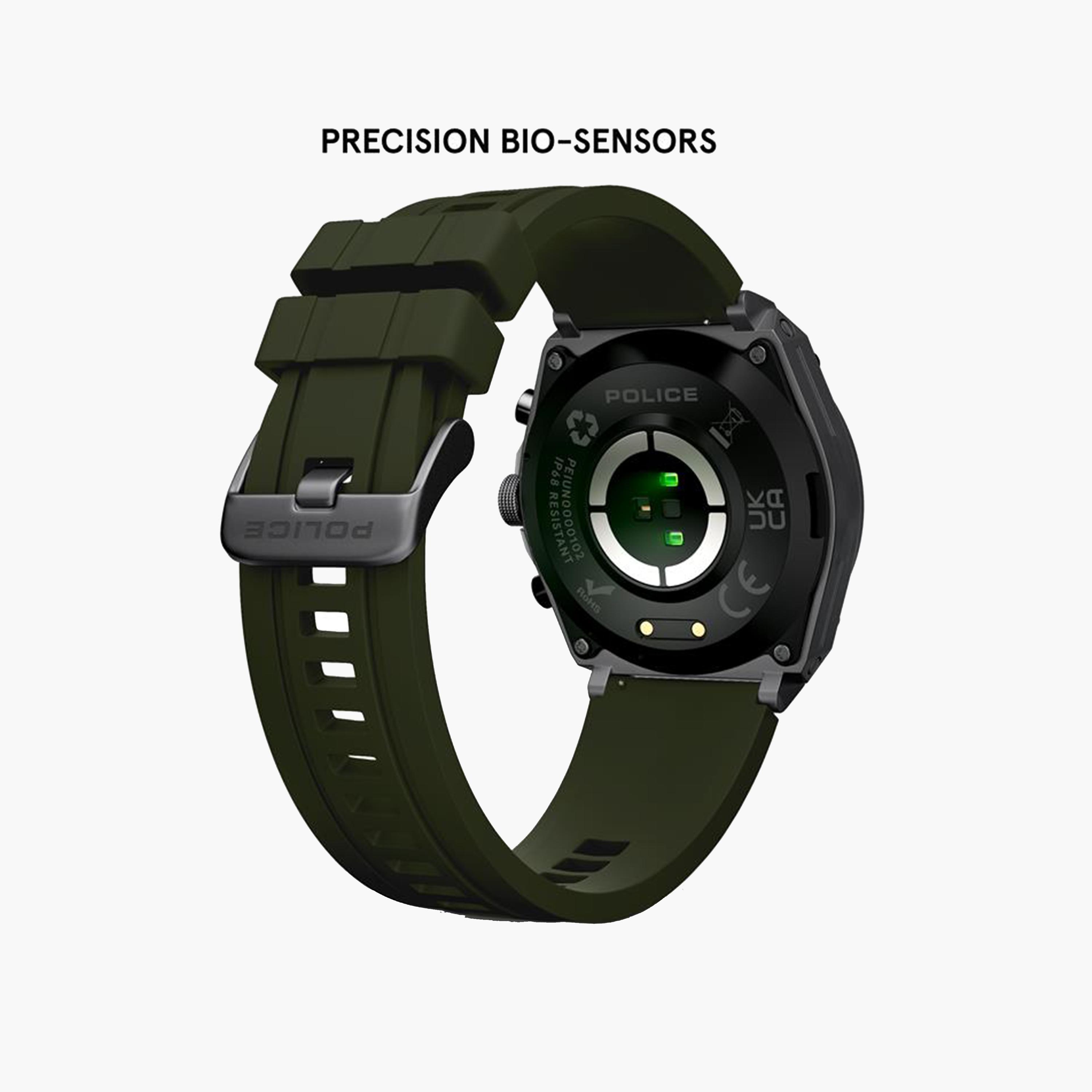 بوليس- ساعة ذكية رجالية سوار سيليكون 45مم لون أخضر | PEIUN0000104-men-watchesandjewellery-watches-image-3