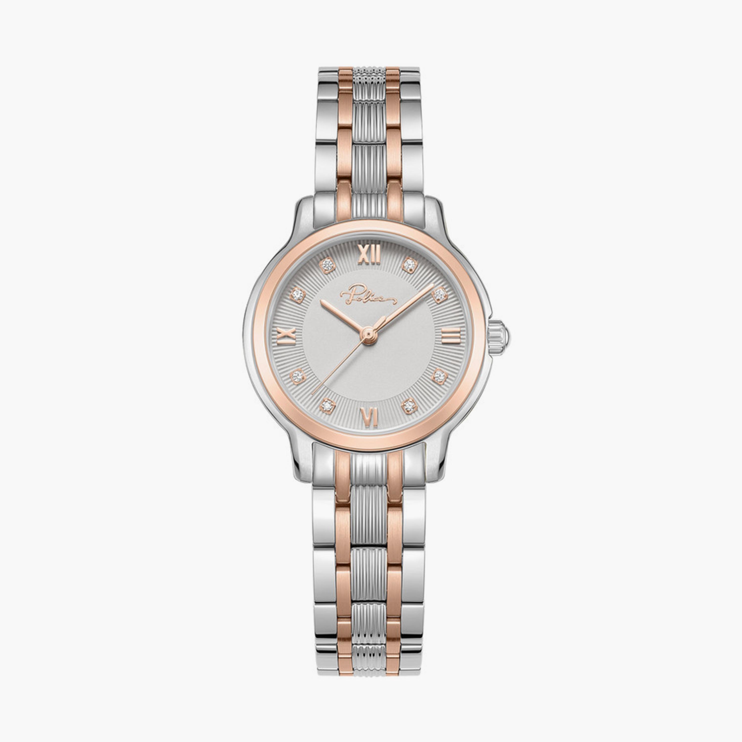 بوليس- ساعة نسائية تناظرية سوار ستانلس ستيل 27مم لون فضي | PEWLG0076203-women-watchesandjewellery-watches-image-1