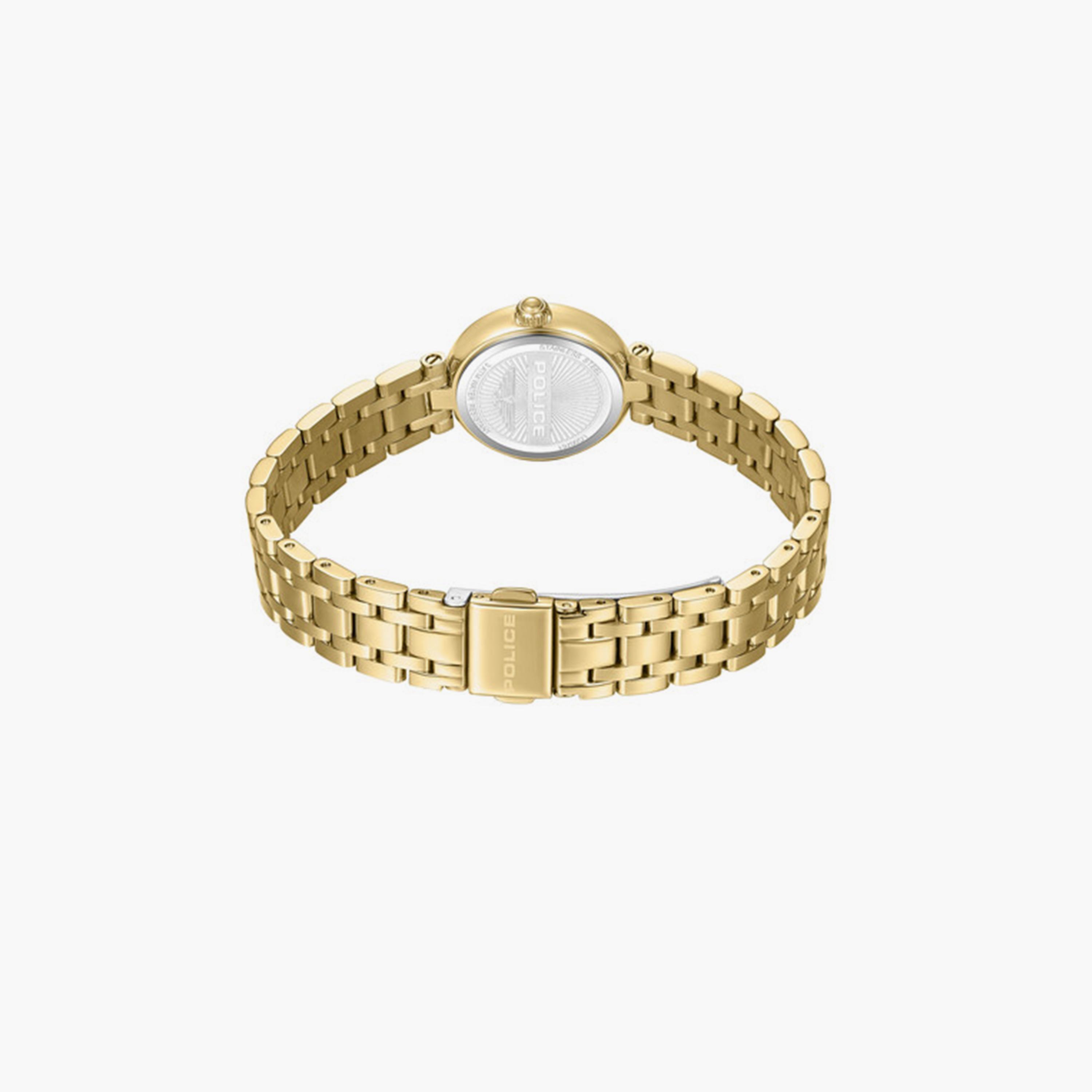 Police Denali Women's 26MM Gold Analog Stainless Steel Strap Watch | PEWLG0076101-women-watchesandjewellery-watches-image-3